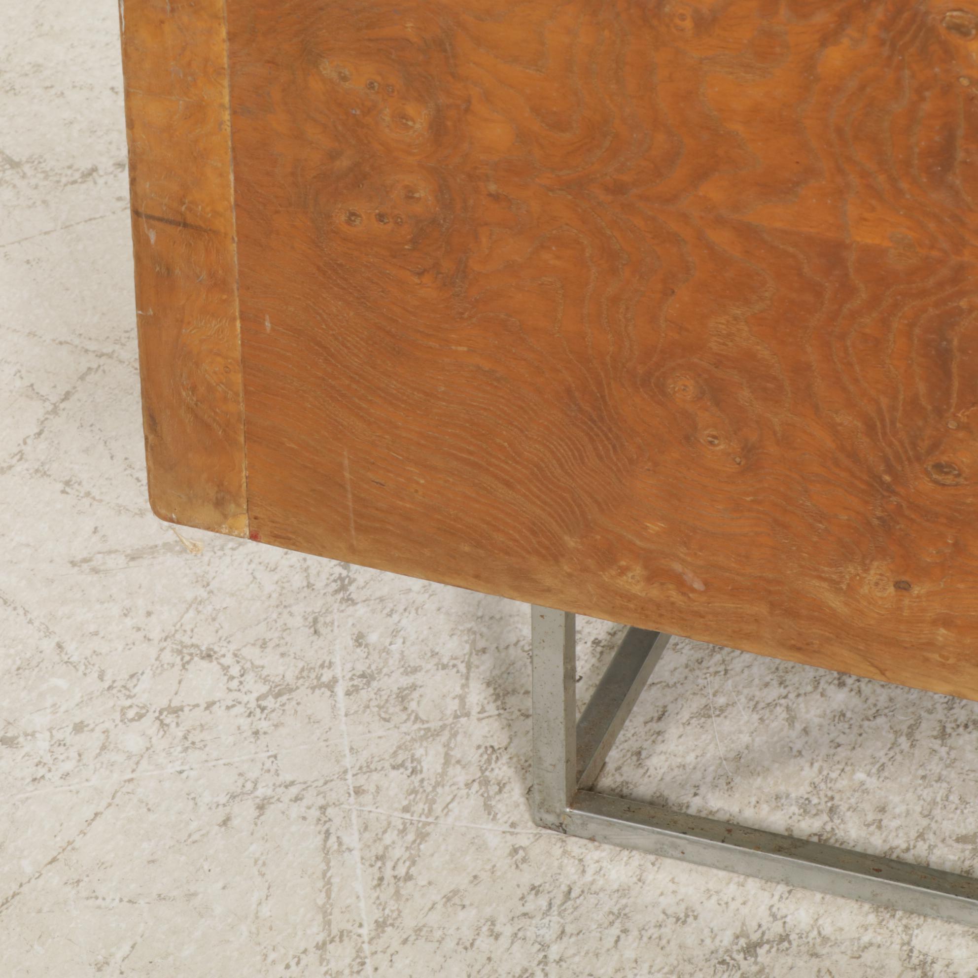 Milo Baughman for Thayer Coggin Mid Century Modern Burlwood Loveseat