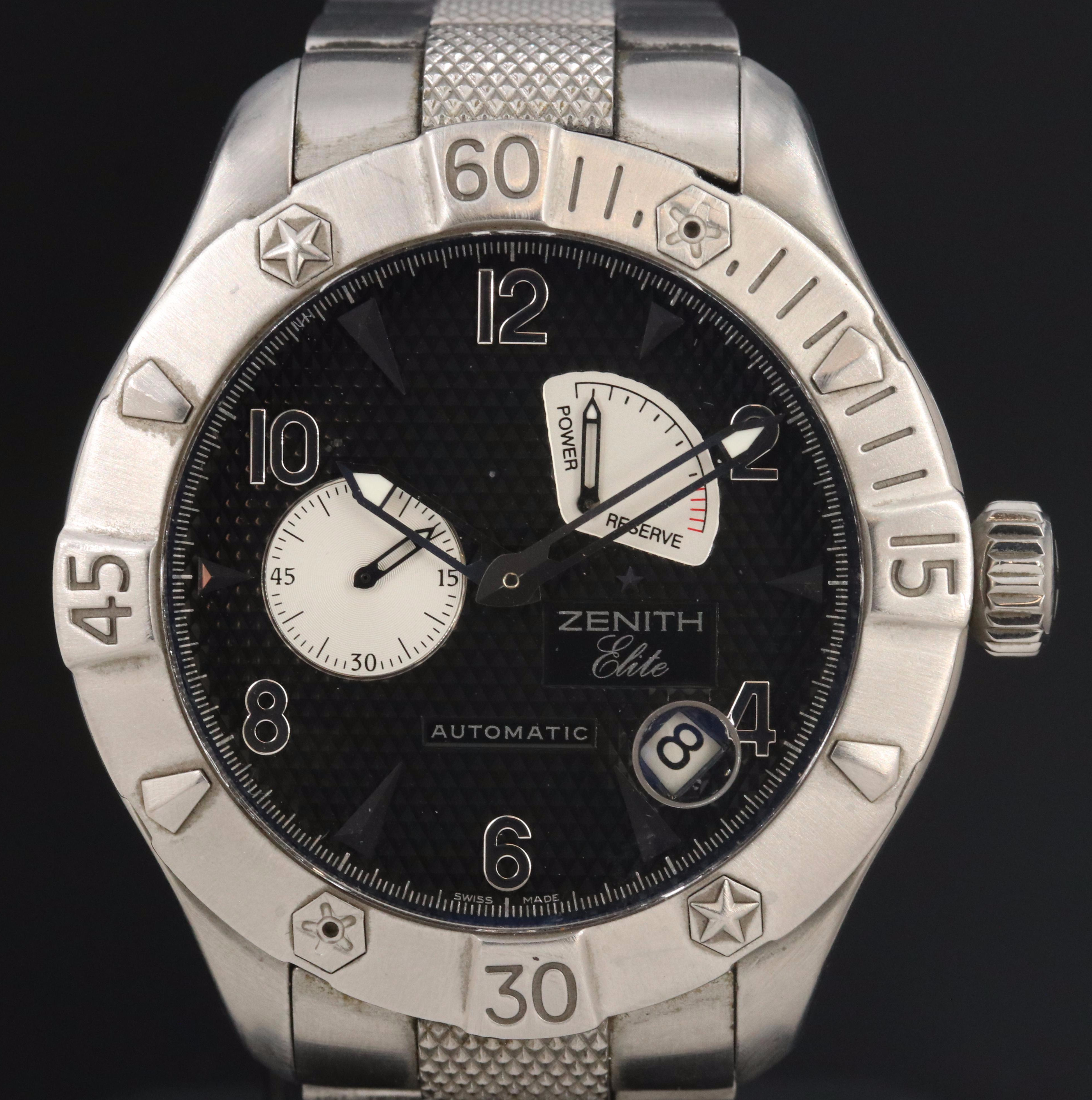 Zenith Elite Defy Classic 03.0516.685 Black 43mm Steel Automatic Watch