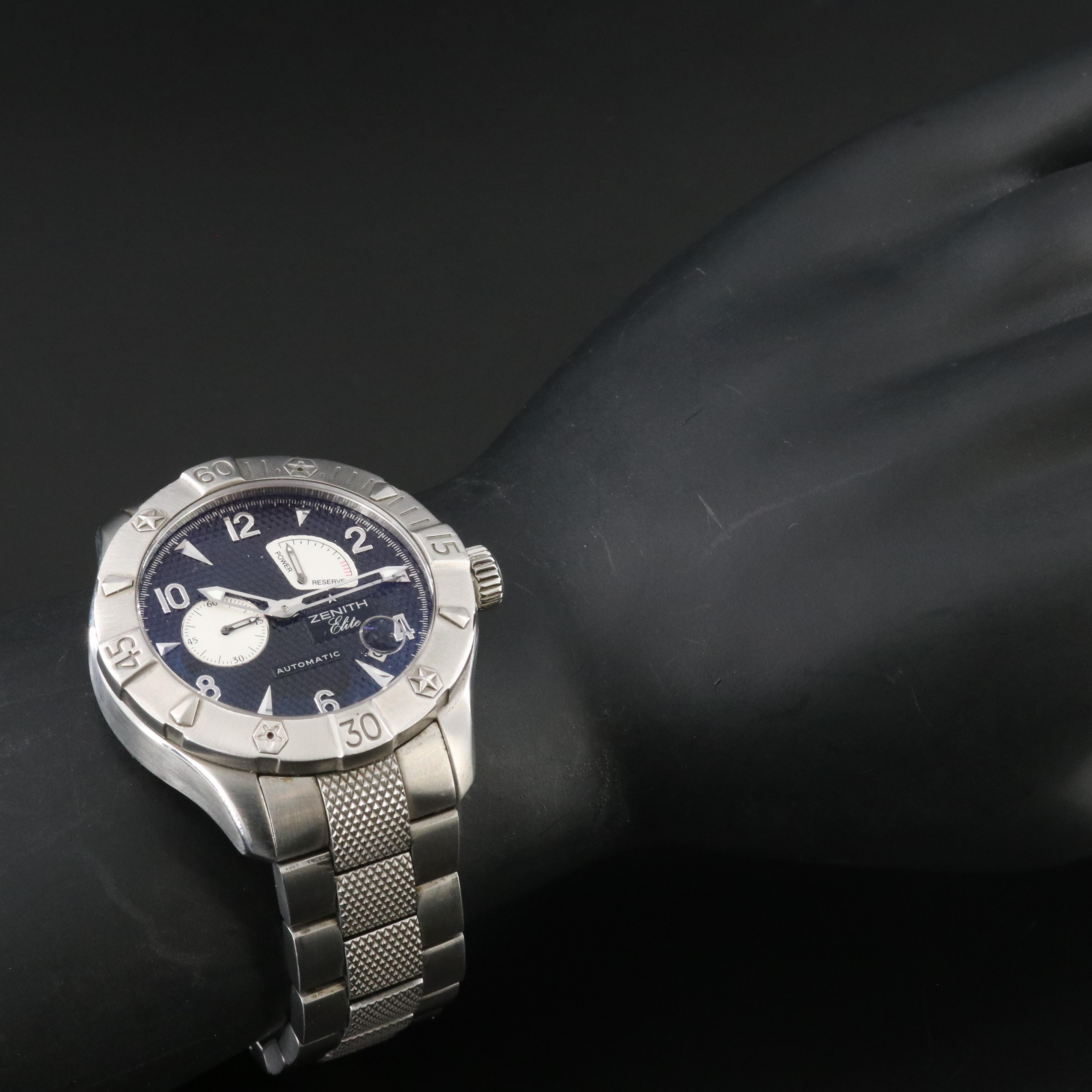 Zenith Elite Defy Classic 03.0516.685 Black 43mm Steel Automatic Watch