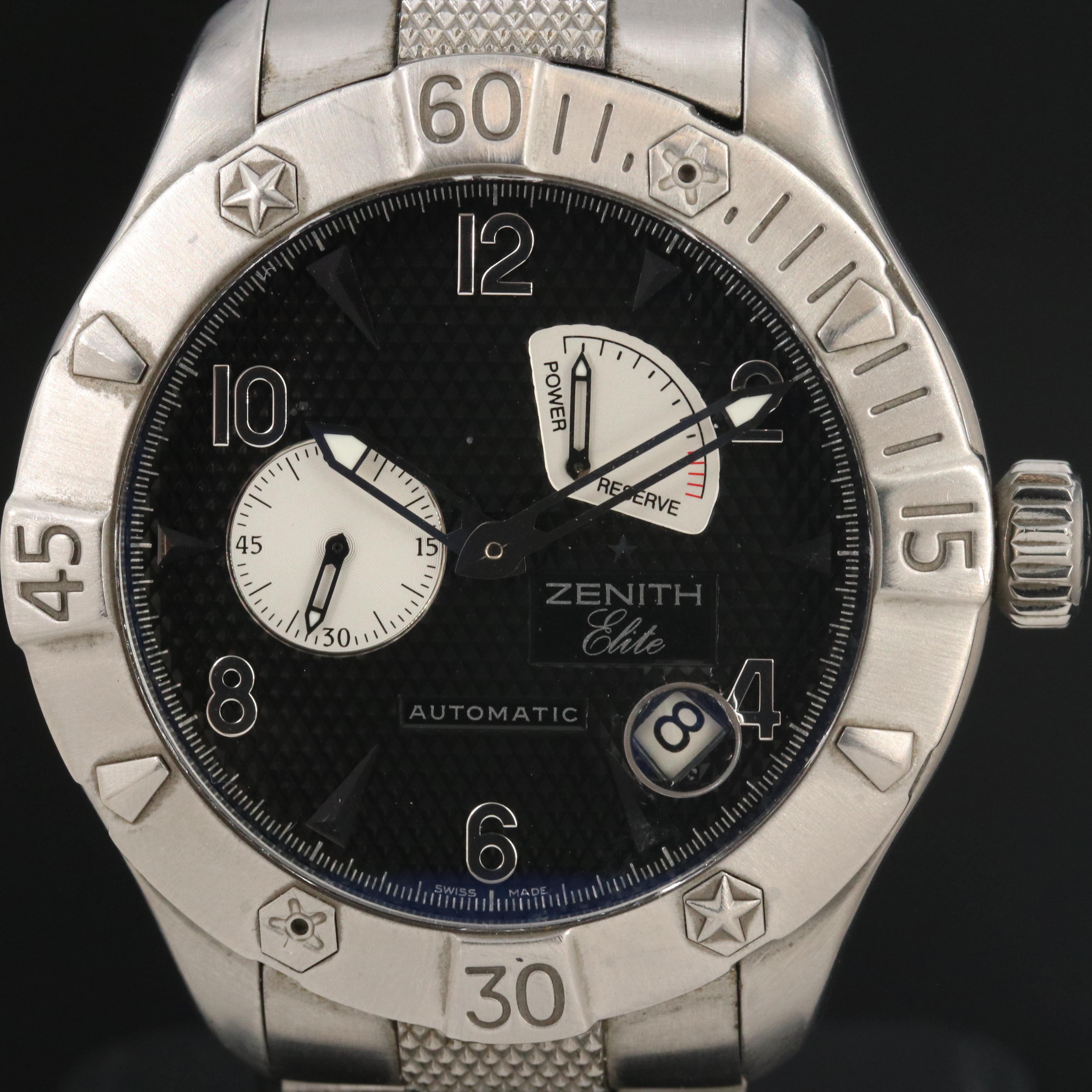 Zenith Elite Defy Classic 03.0516.685 Black 43mm Steel Automatic Watch