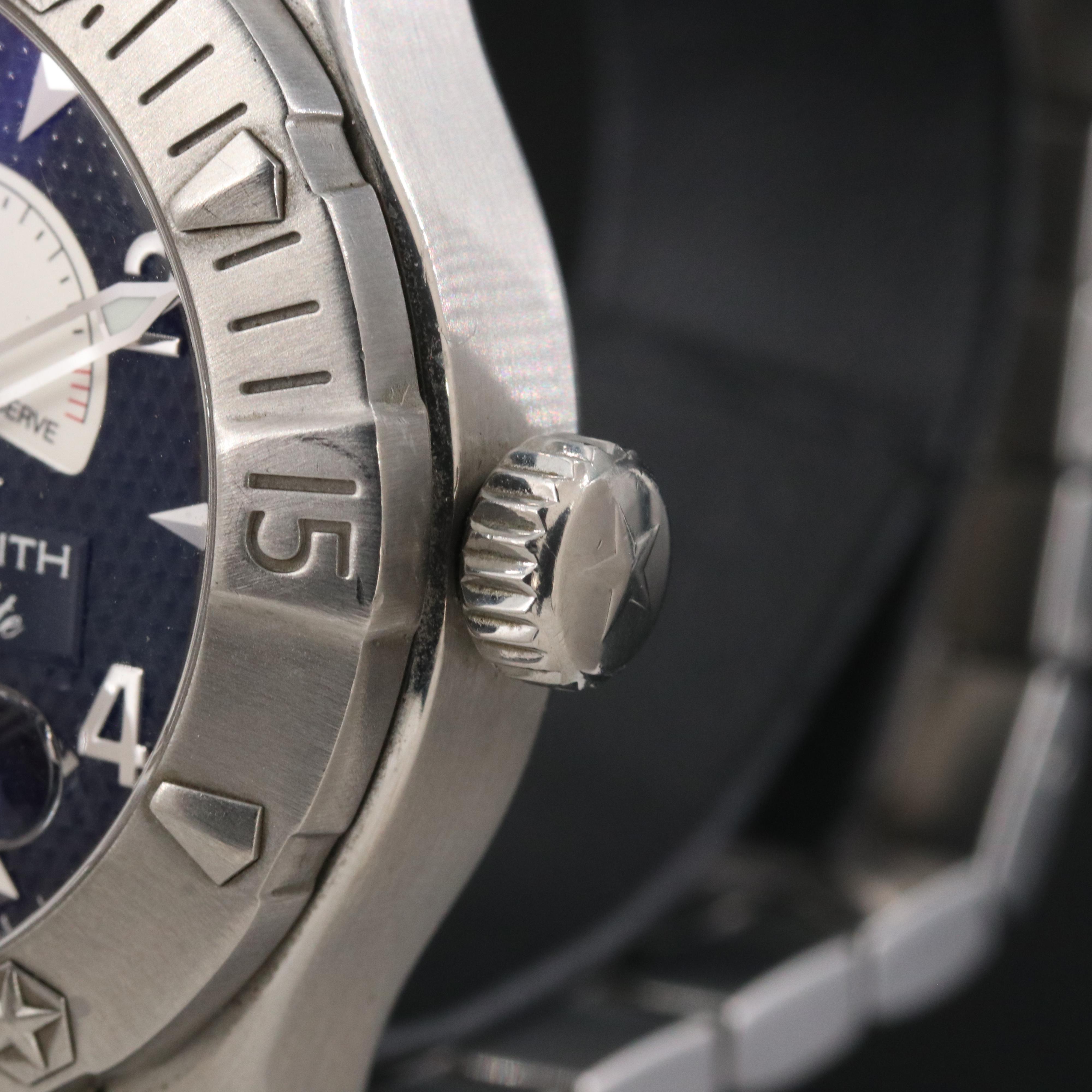 Zenith Elite Defy Classic 03.0516.685 Black 43mm Steel Automatic Watch