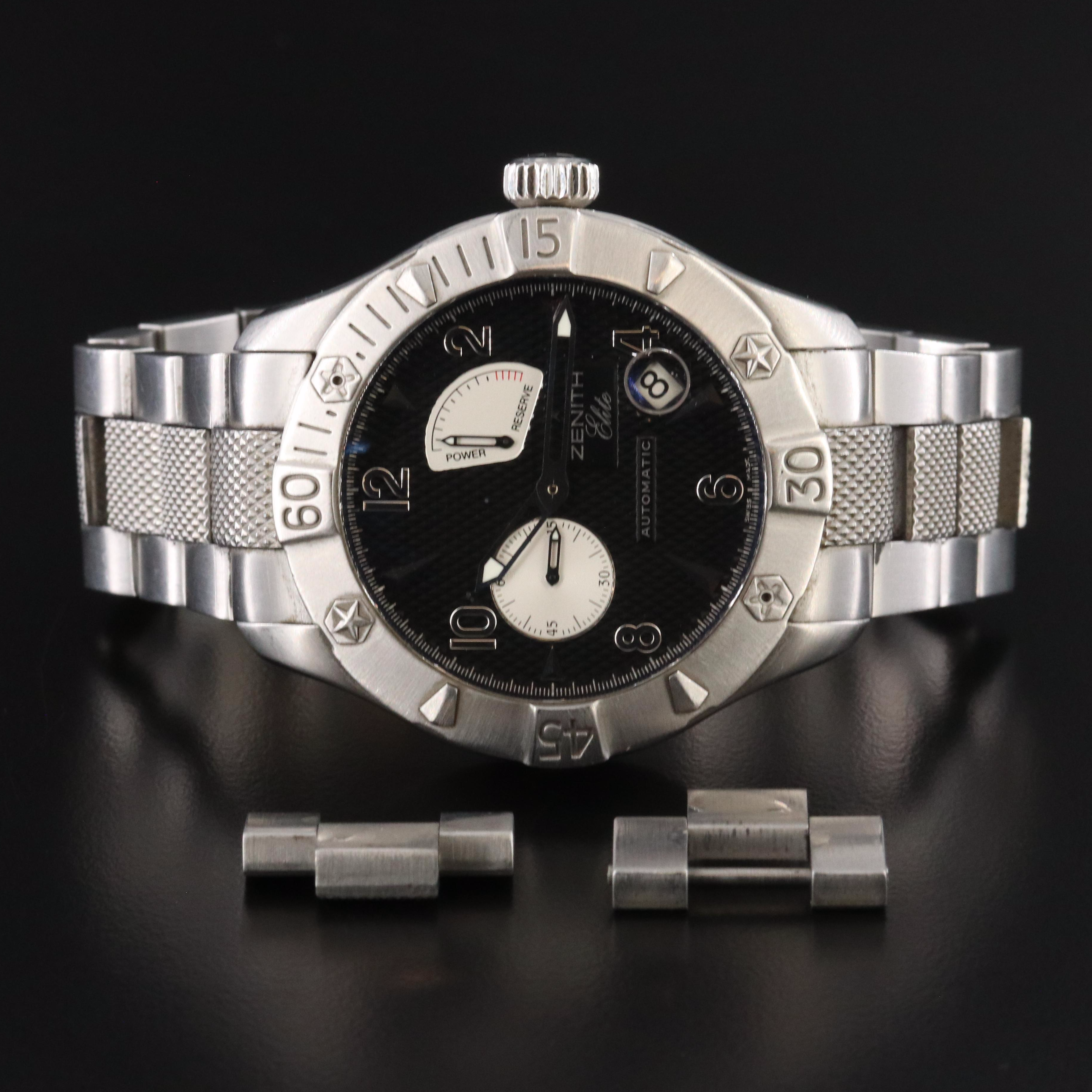 Zenith Elite Defy Classic 03.0516.685 Black 43mm Steel Automatic Watch