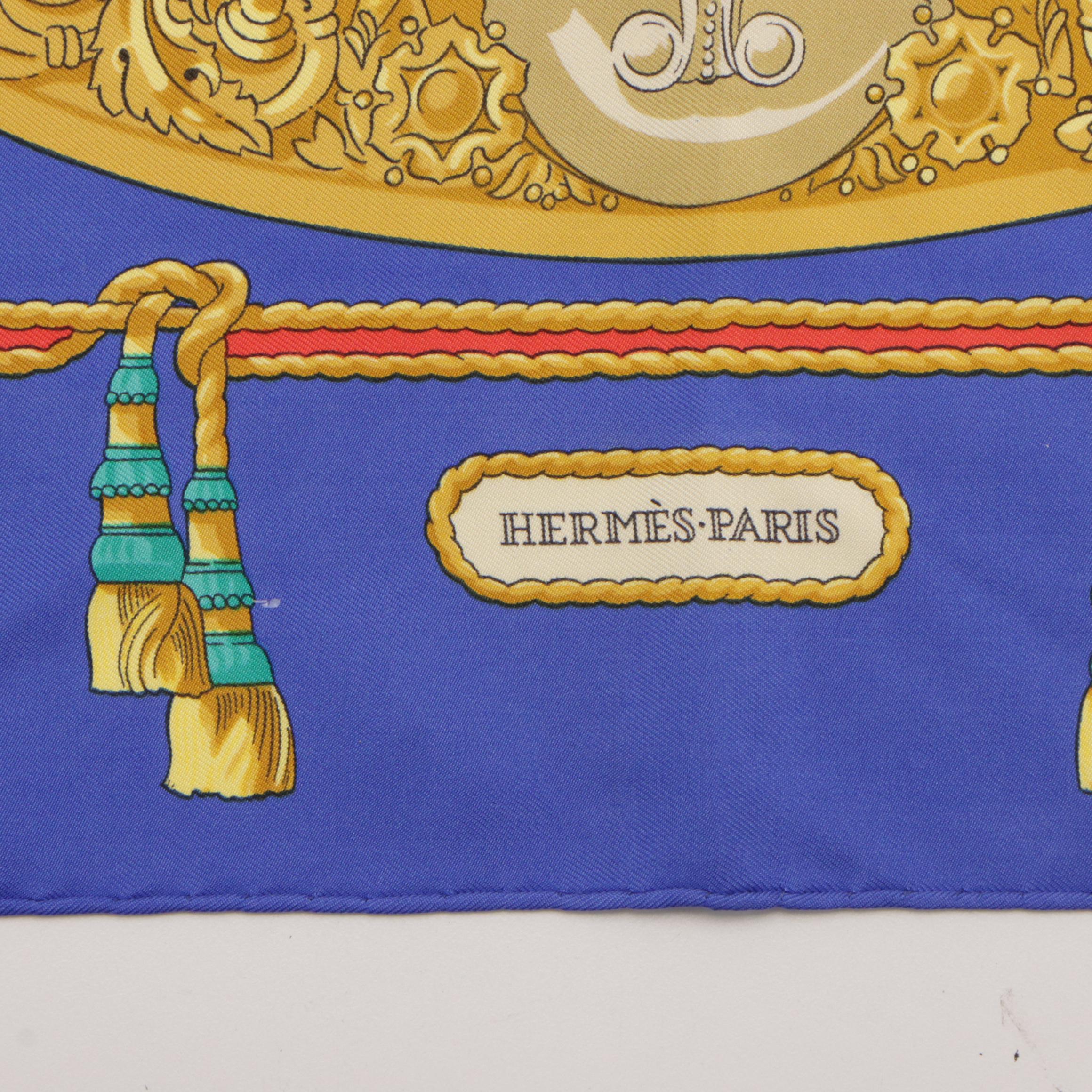 Hermès "Hommage A Charles Garnier" Silk Twill Scarf 90