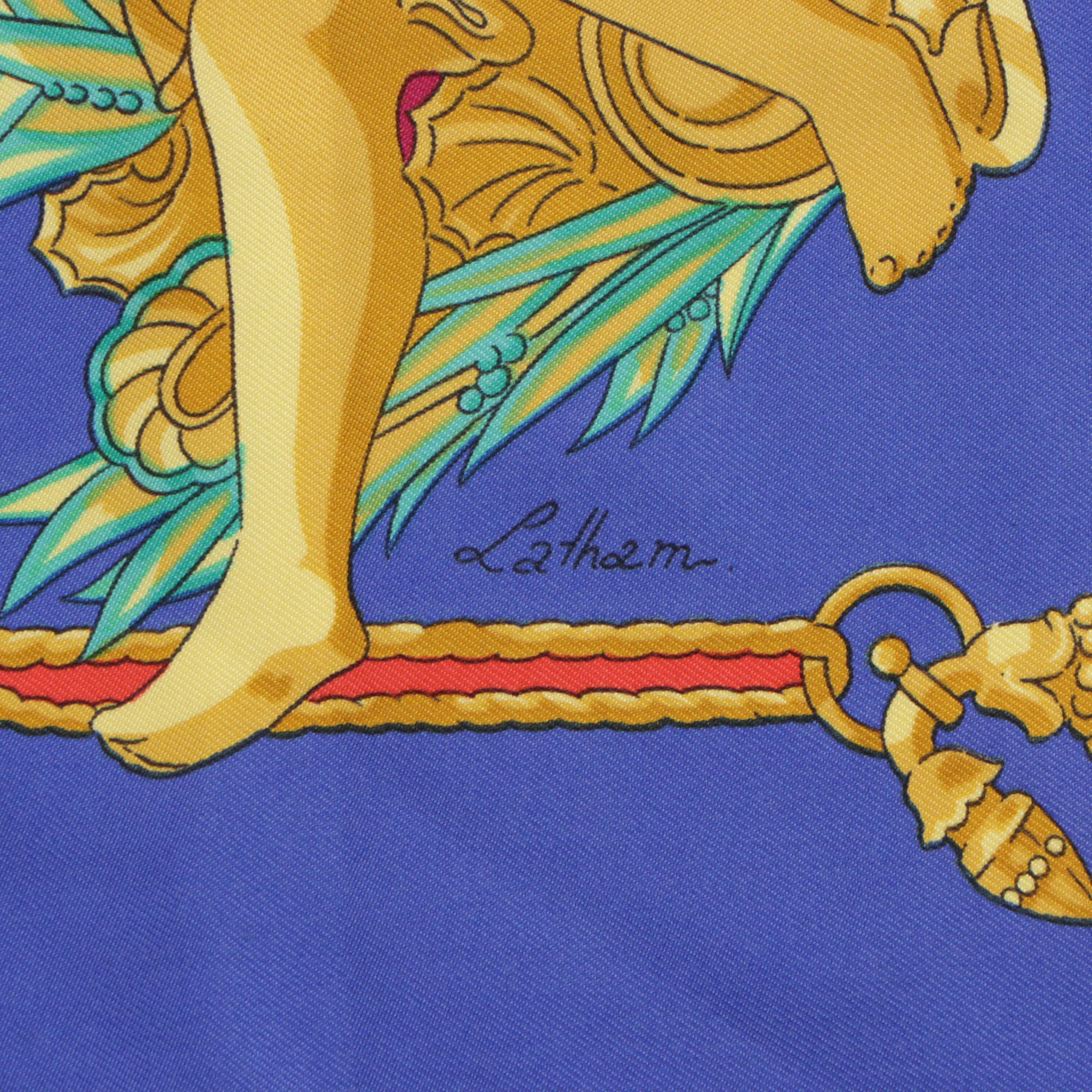 Hermès "Hommage A Charles Garnier" Silk Twill Scarf 90