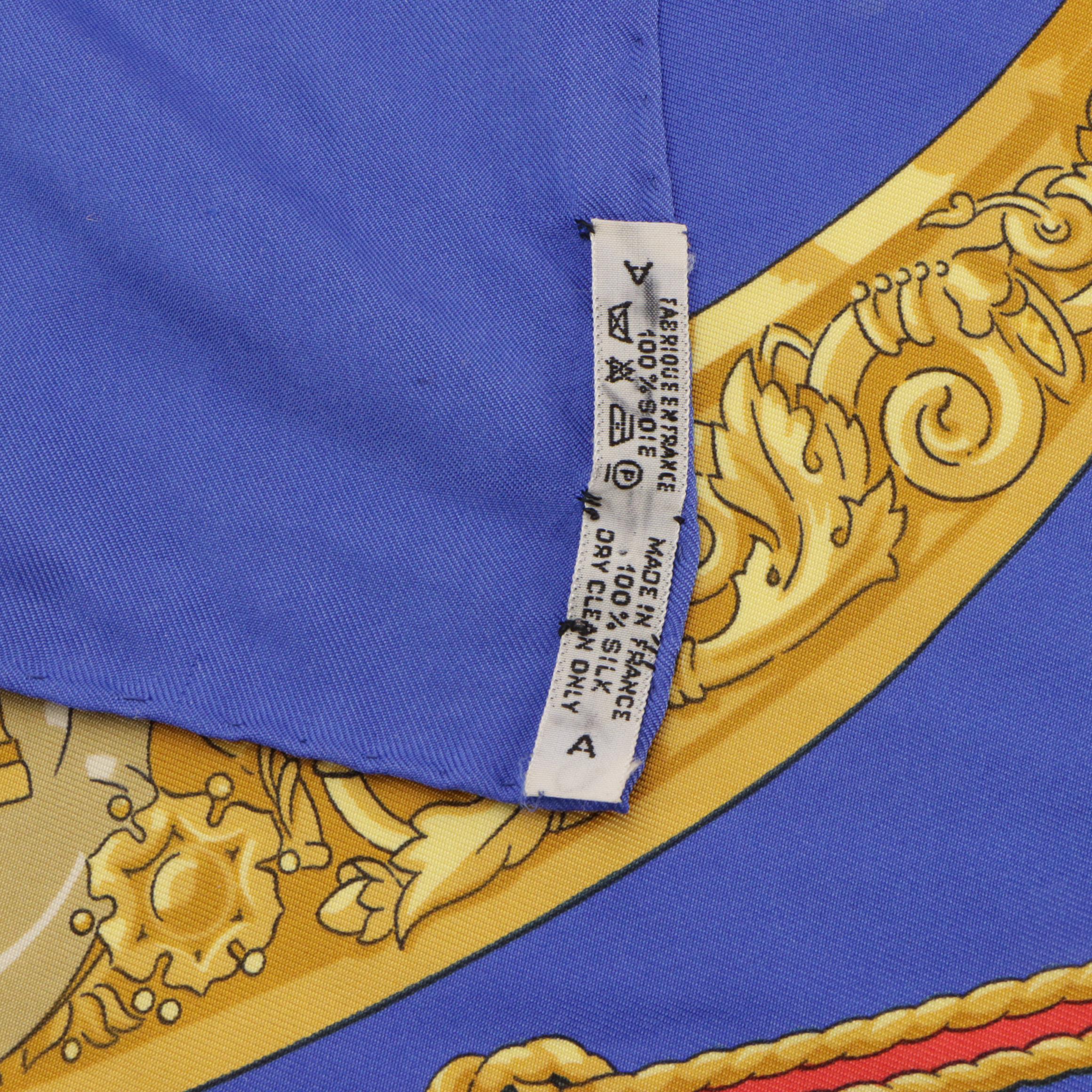 Hermès "Hommage A Charles Garnier" Silk Twill Scarf 90