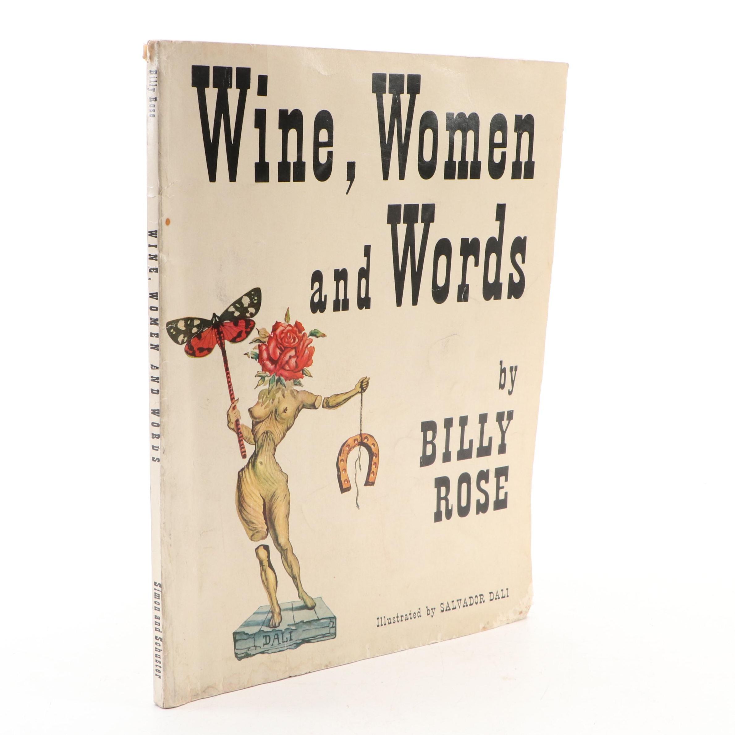 Salvador Dalí Illustrated "Wine, Women and Words" by Billy Rose, 1948