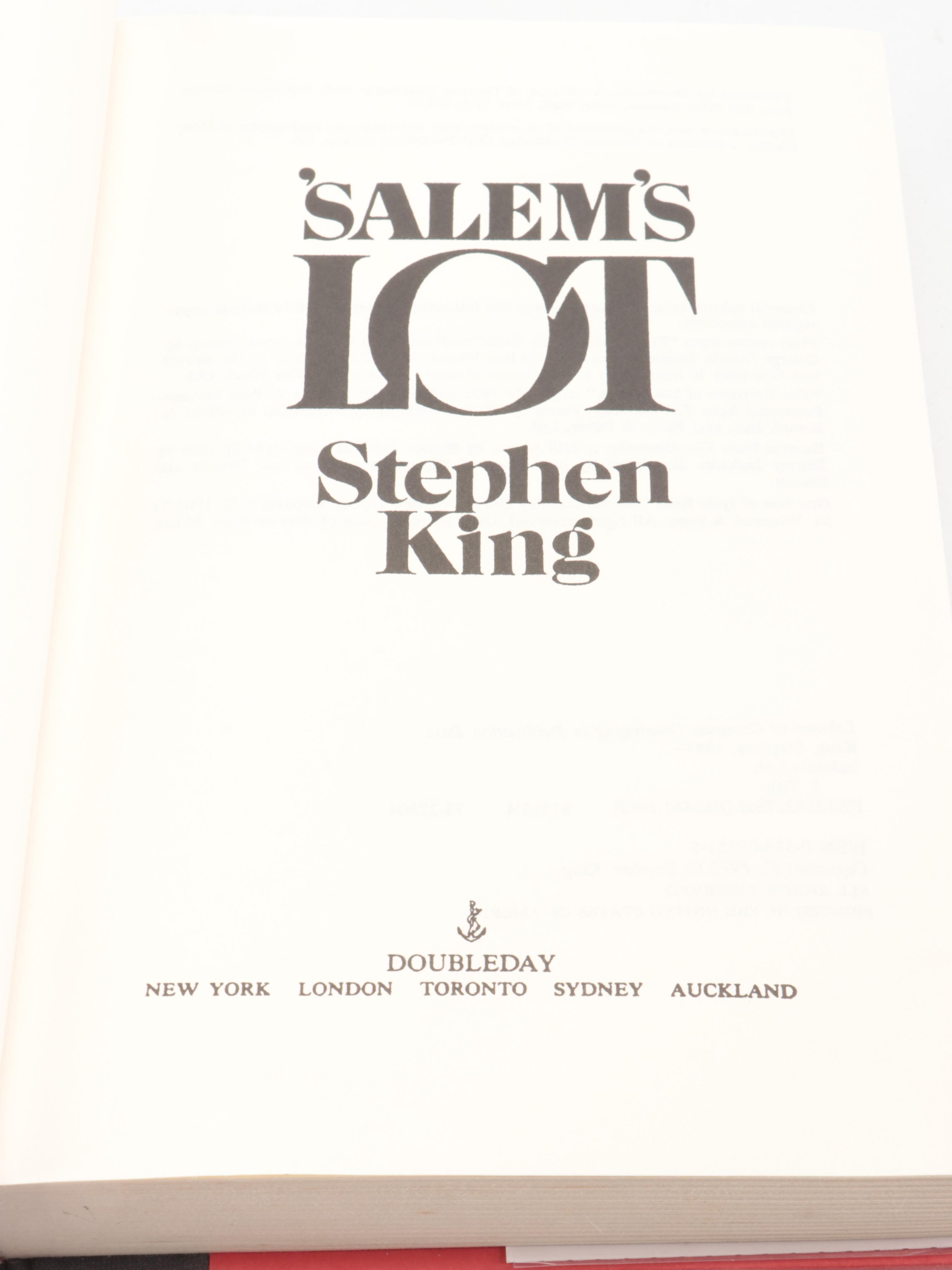 First Trade Edition "IT" and More Books by Stephen King