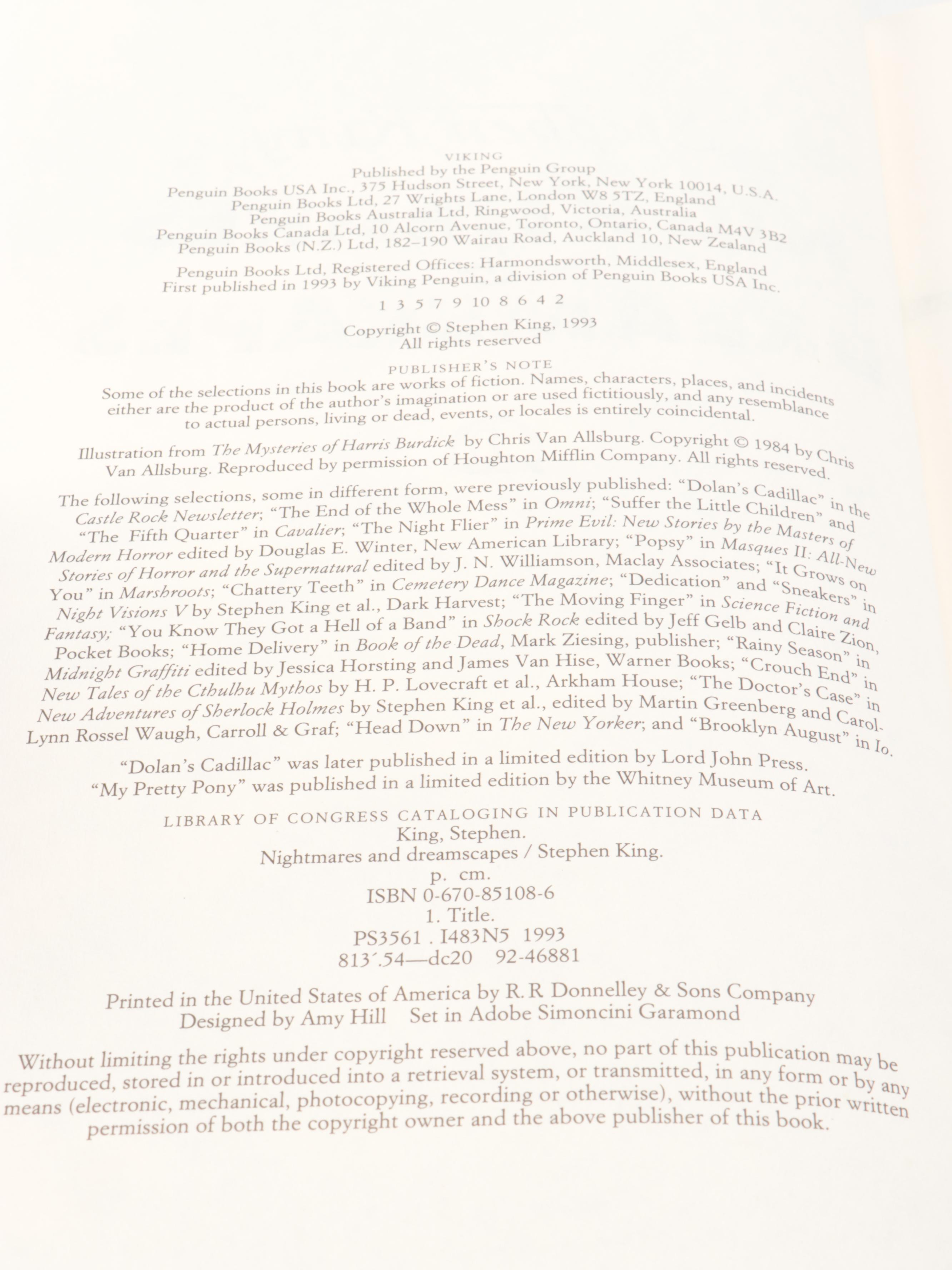 First Trade Edition "IT" and More Books by Stephen King