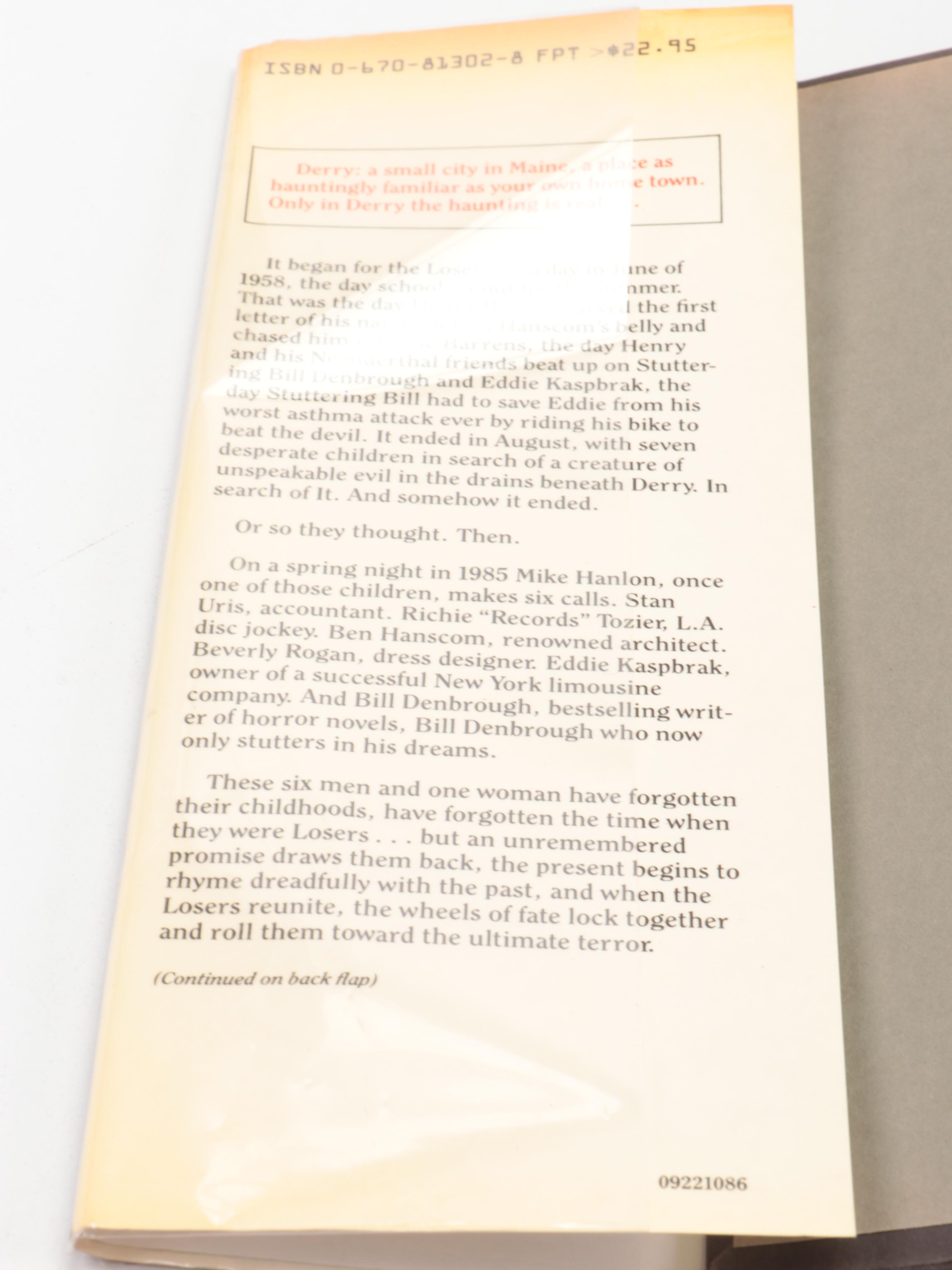 First Trade Edition "IT" and More Books by Stephen King