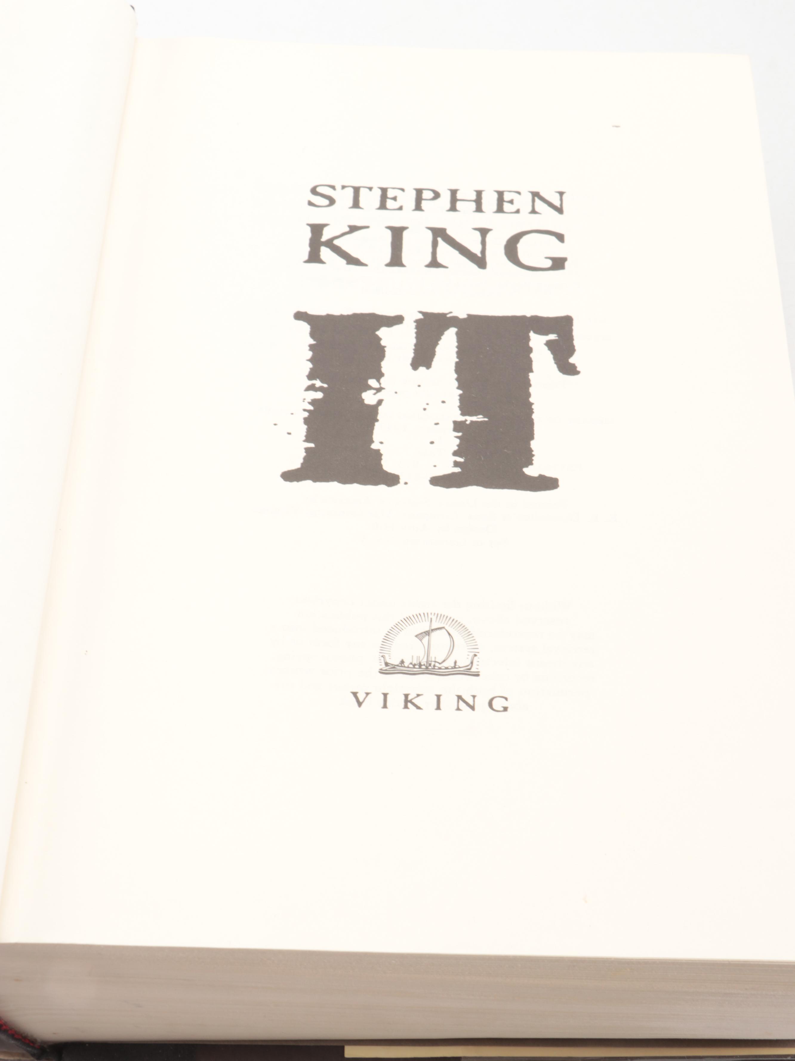 First Trade Edition "IT" and More Books by Stephen King