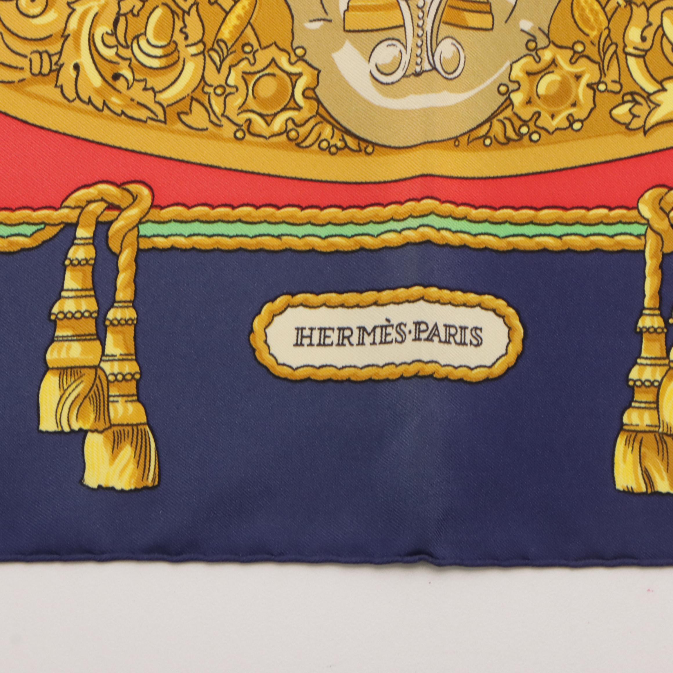 Hermès "Hommage A Charles Garnier" Silk Twill Scarf 90