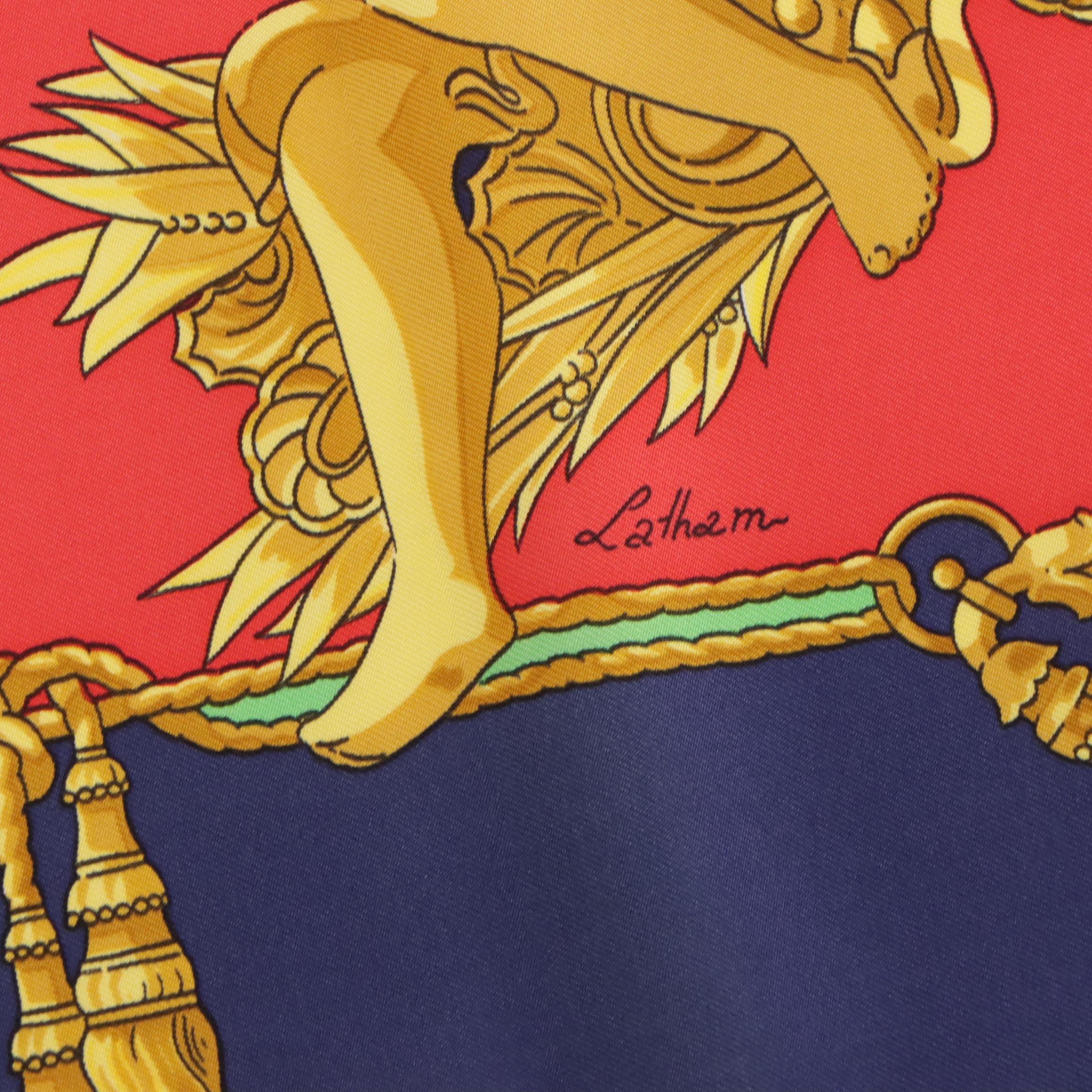 Hermès "Hommage A Charles Garnier" Silk Twill Scarf 90