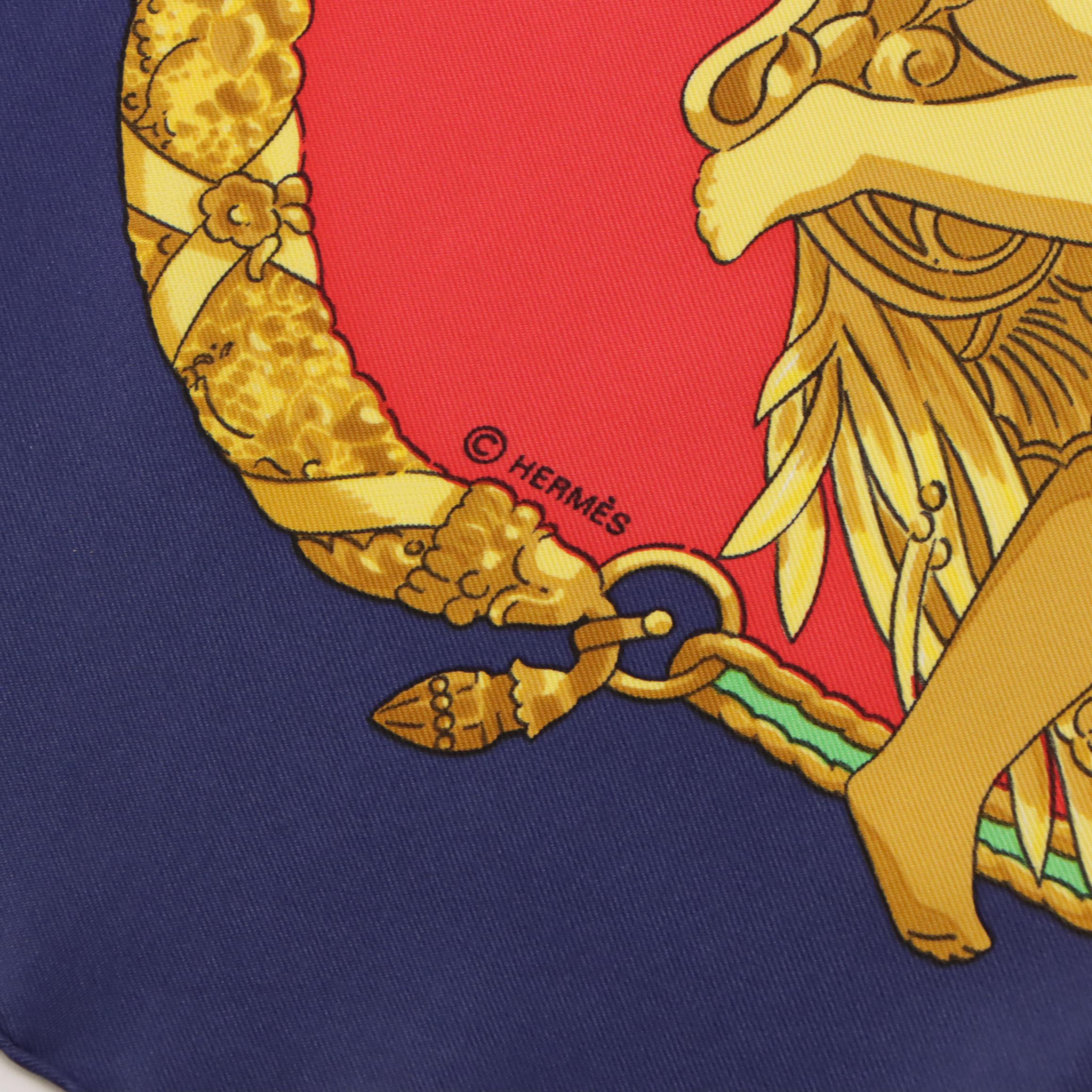 Hermès "Hommage A Charles Garnier" Silk Twill Scarf 90