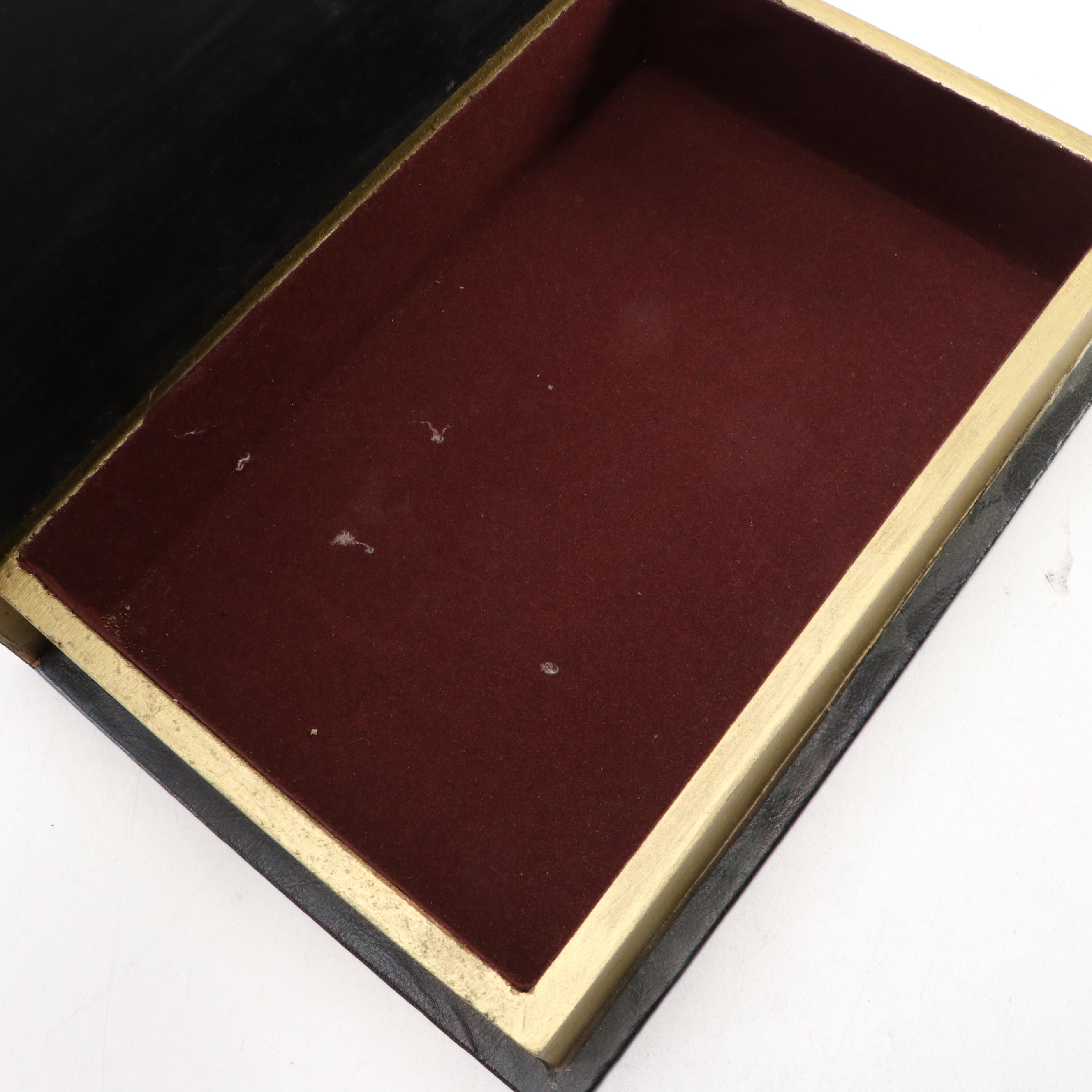 Book Shaped Wooden Drawers with Other Decorative Boxes and Containers