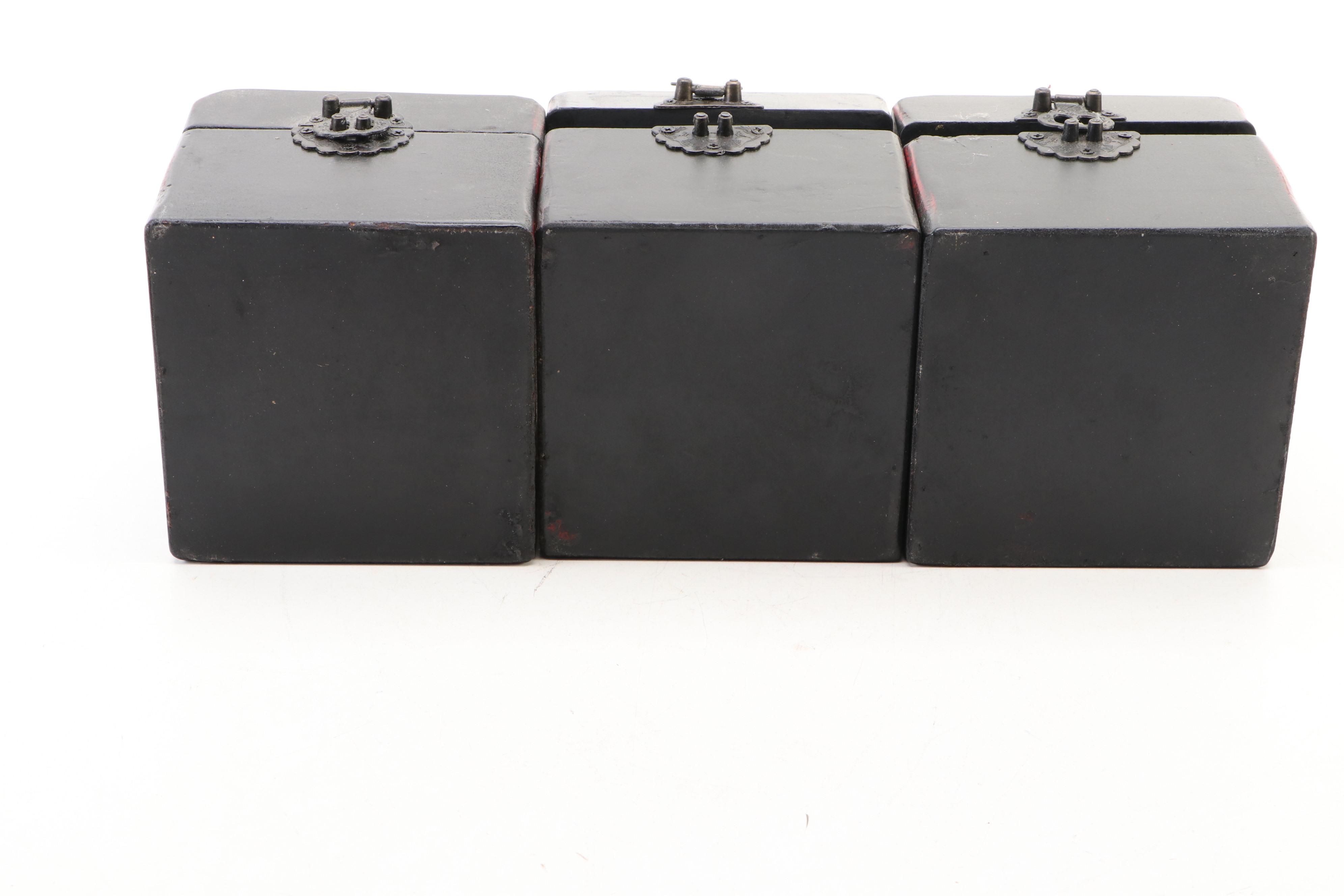 Book Shaped Wooden Drawers with Other Decorative Boxes and Containers