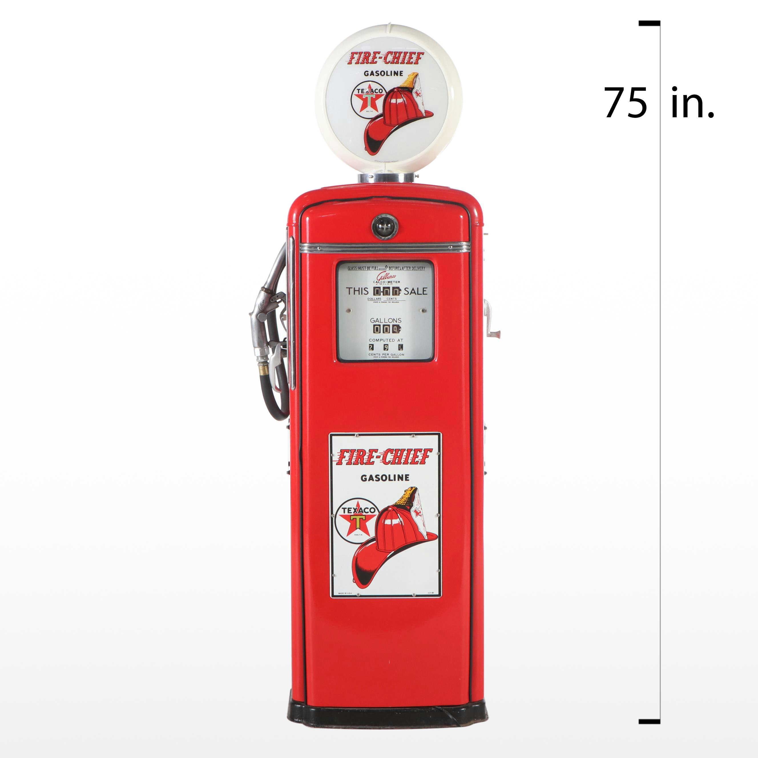 Gilbarco Texaco Fire-Chief Restored Gas Pump