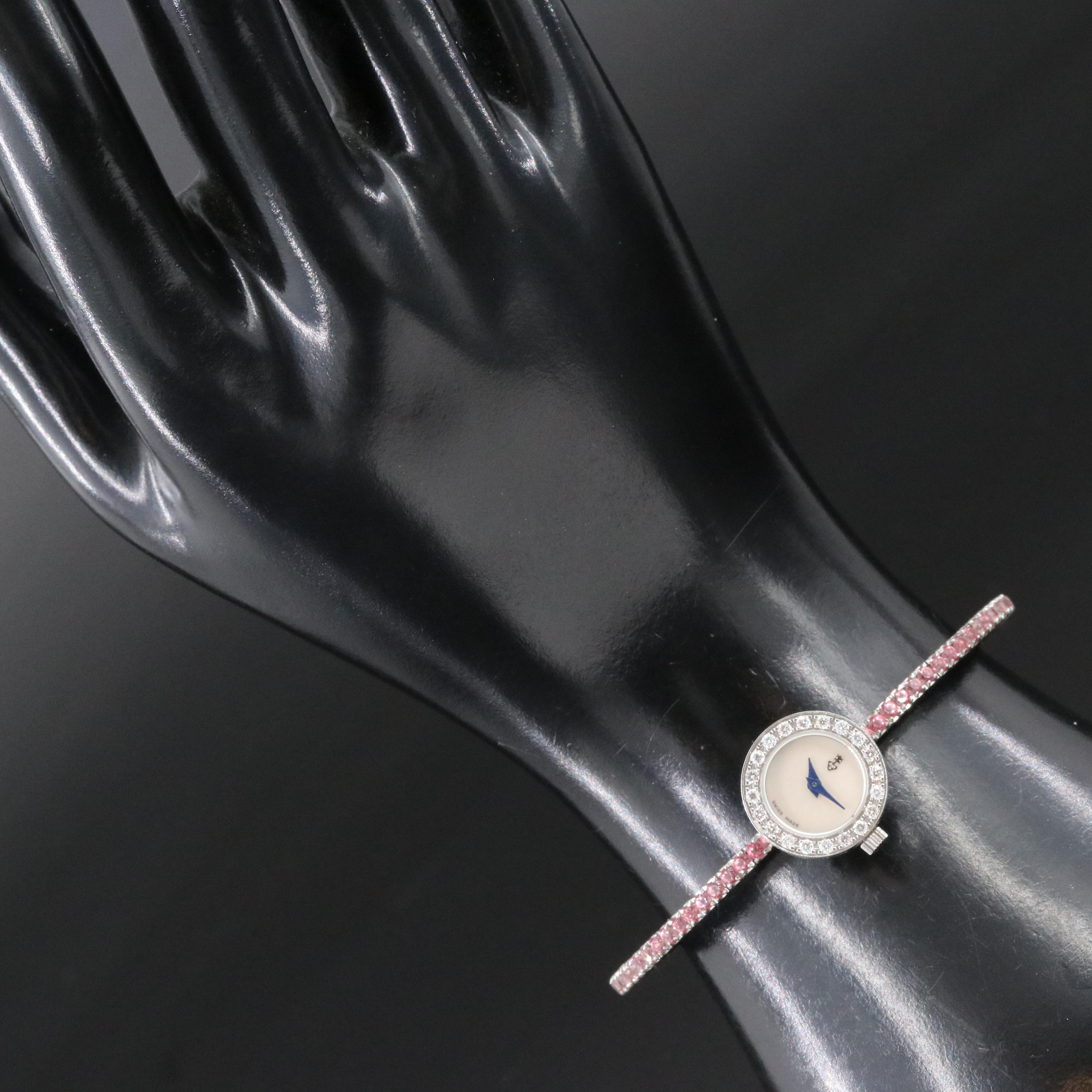 Corum Debutante Diamond & Mother-of-Pearl 16mm Steel Quartz Watch 137.501.47