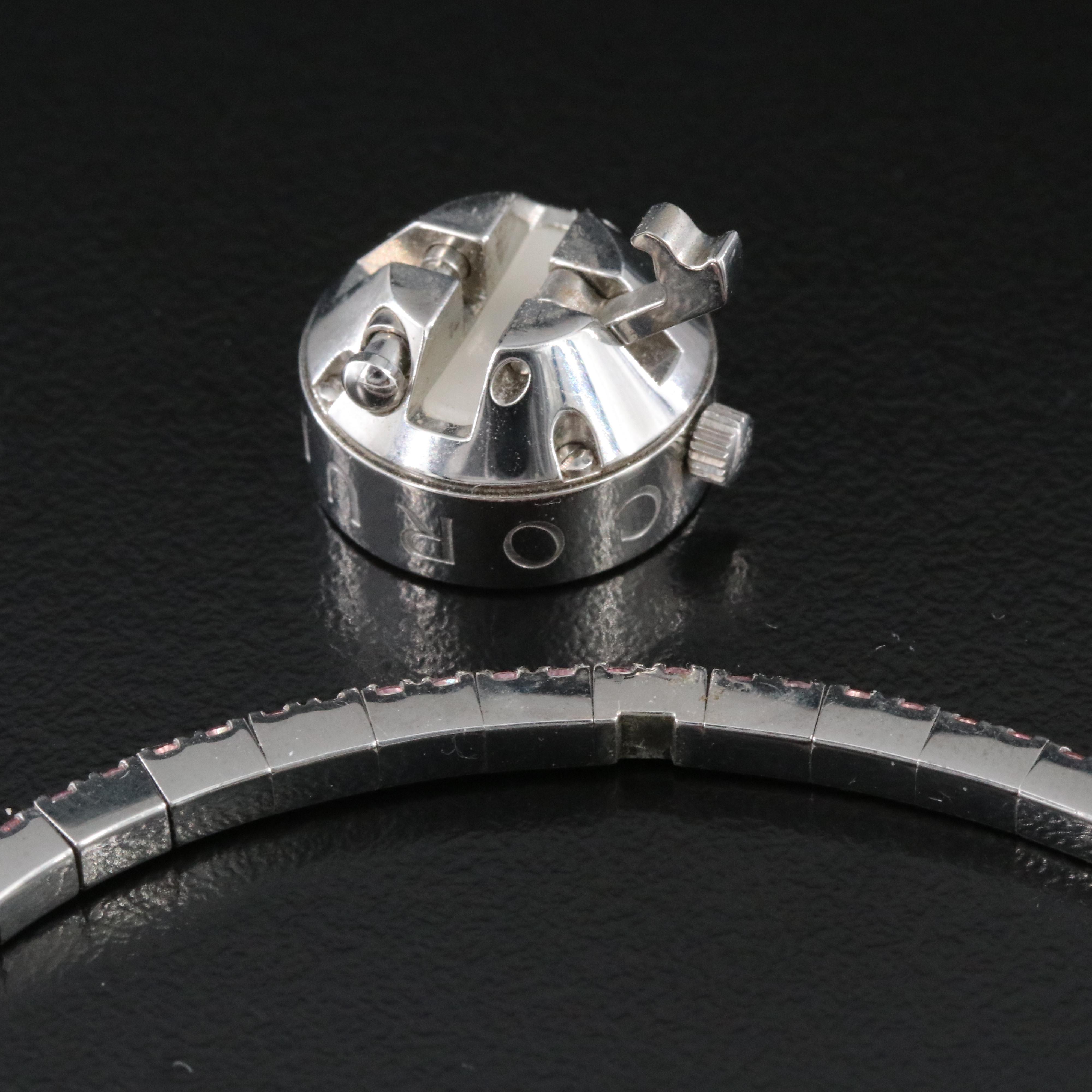 Corum Debutante Diamond & Mother-of-Pearl 16mm Steel Quartz Watch 137.501.47