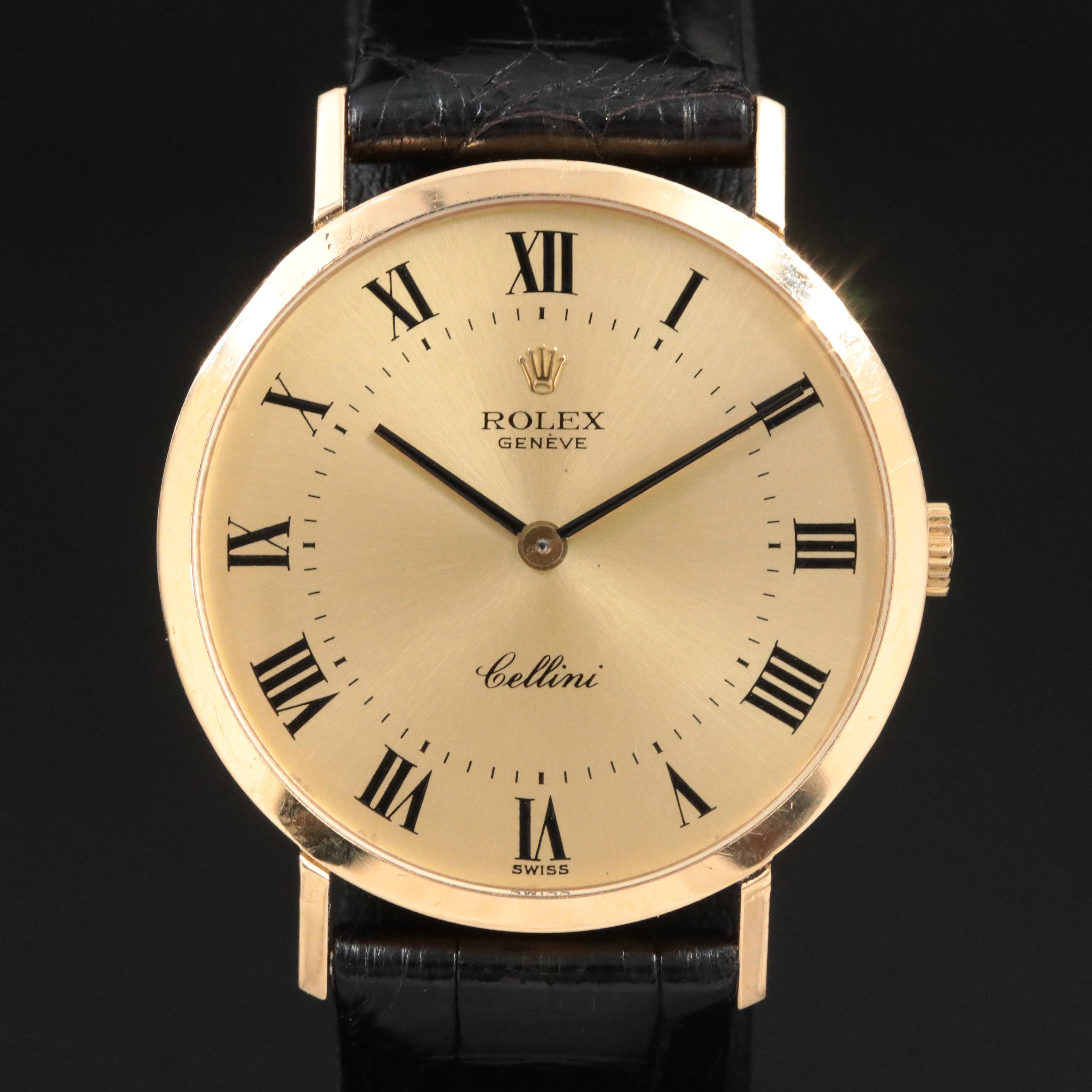 Rolex Cellini 18K Yellow Gold 32mm Manual Winding Watch