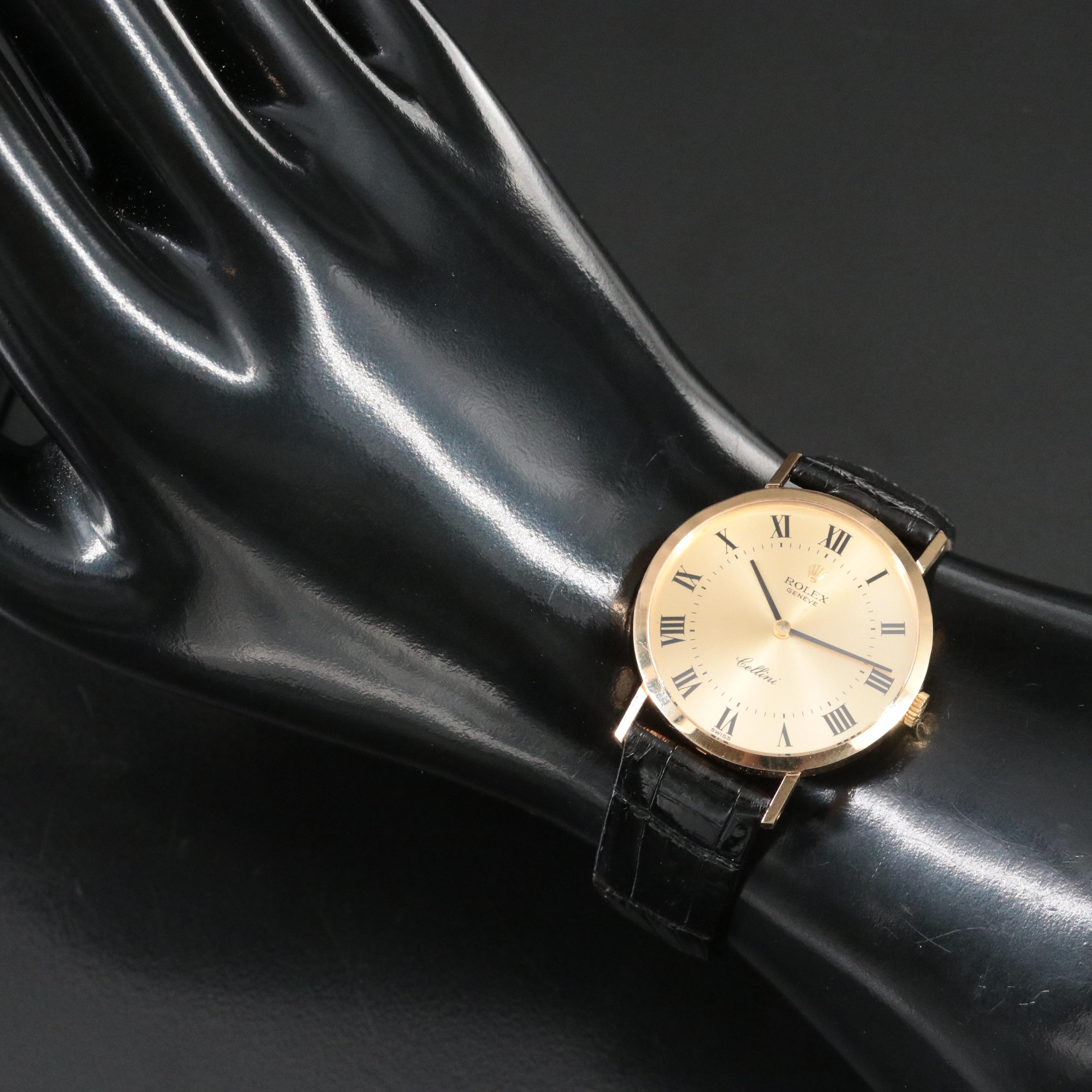 Rolex Cellini 18K Yellow Gold 32mm Manual Winding Watch