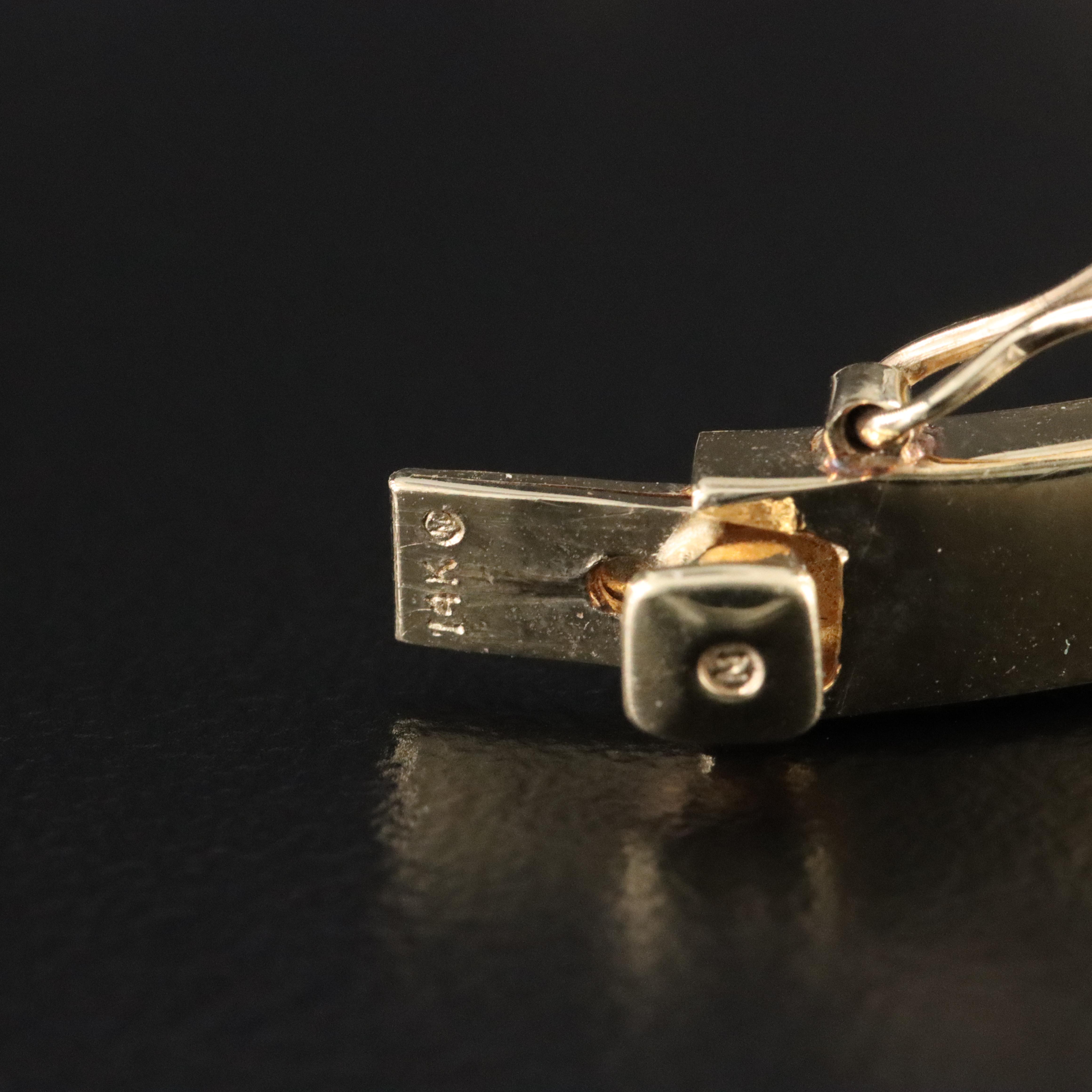 14K 1.89 CTW Diamond Hinged Bangle