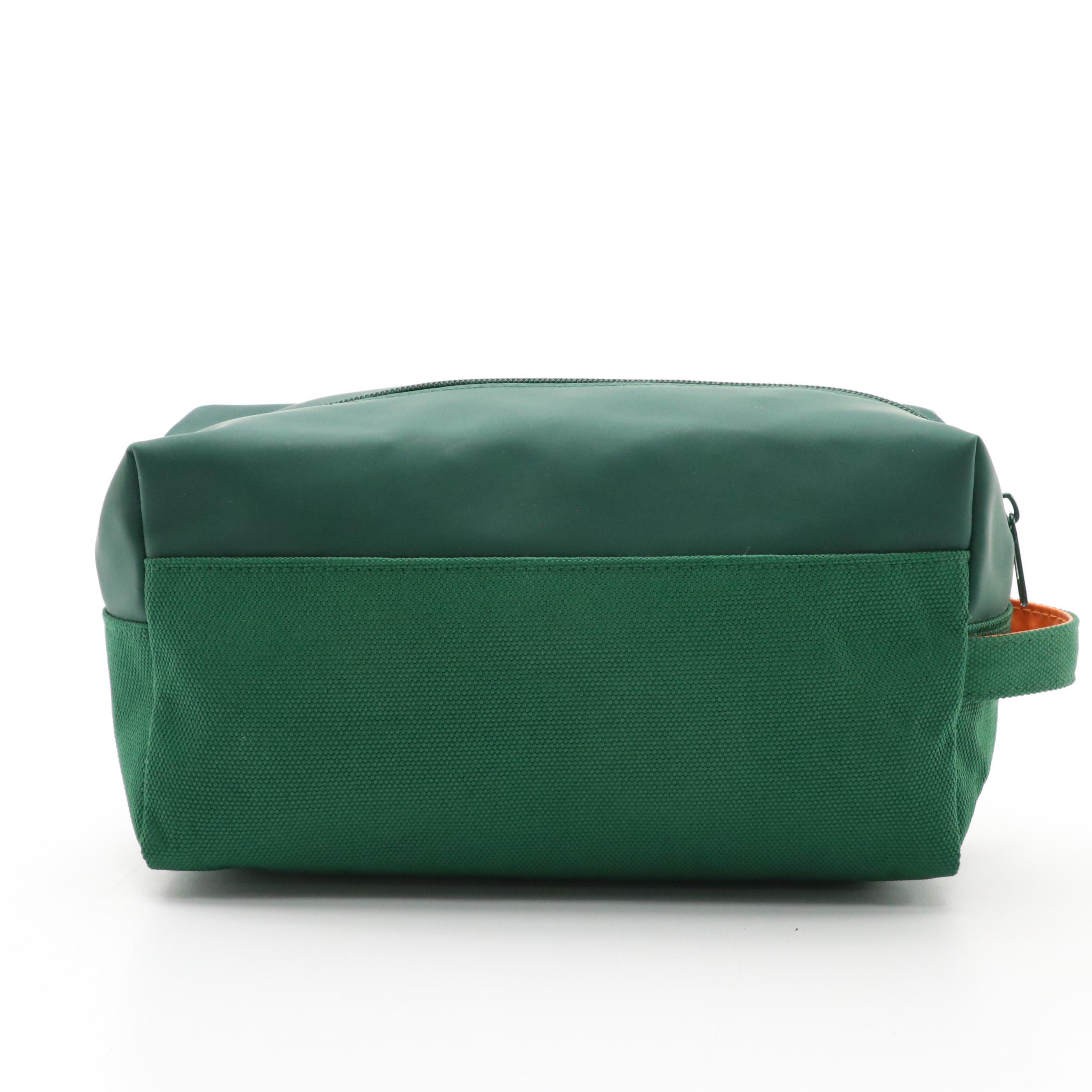 Hermes Eau D'Orange Verte Eau De Cologne Canvas Travel Zip Pouch