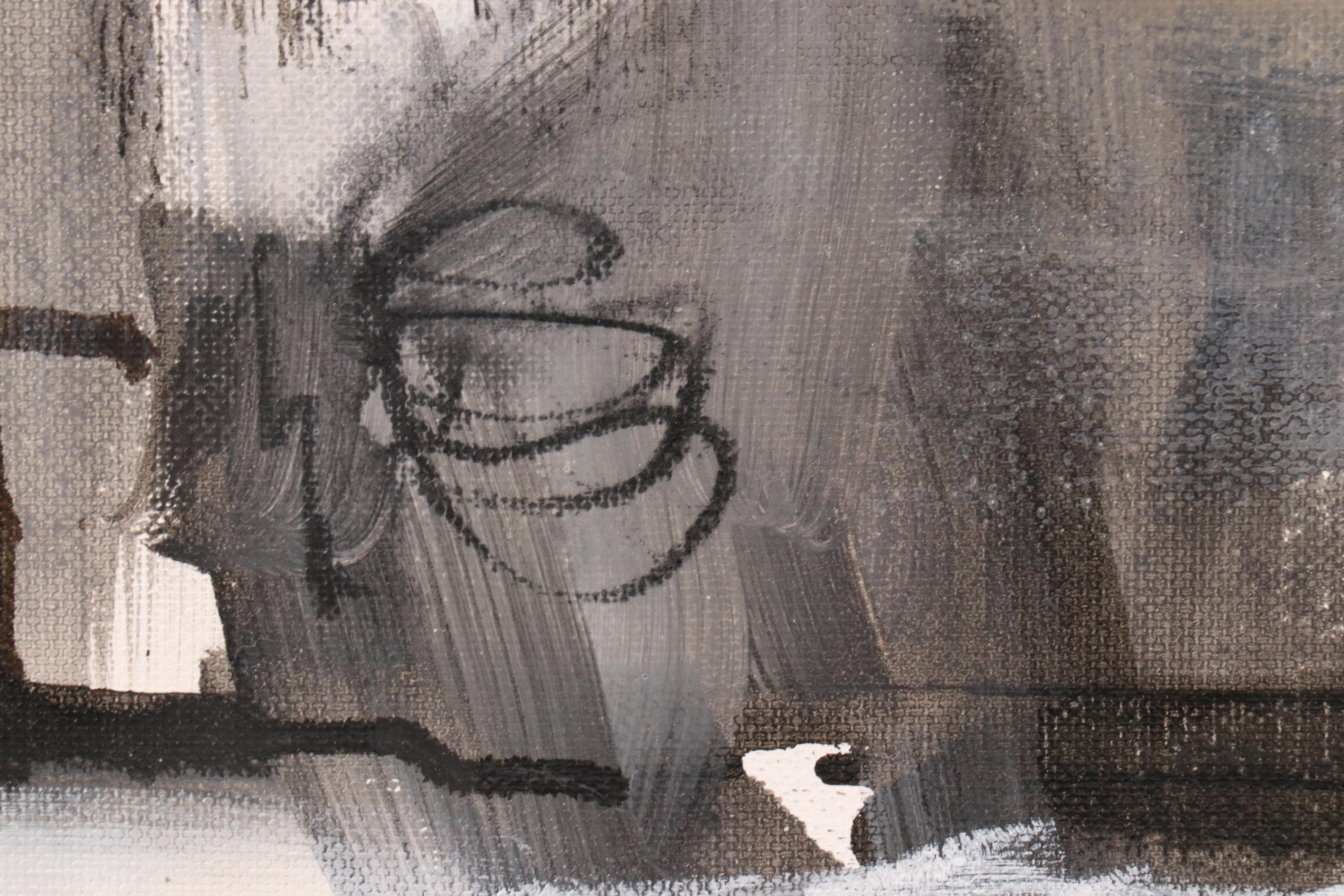 Milagros Pongo Abstract Mixed Media Painting, 21st Century