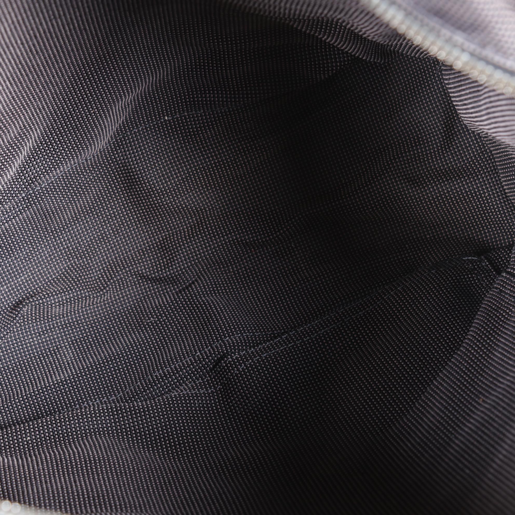 Hermès Toile Canvas Herline Tote Backpack in Grey/Black