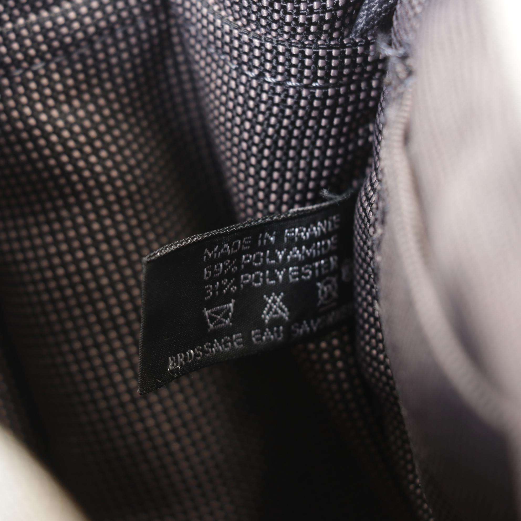 Hermès Toile Canvas Herline Tote Backpack in Grey/Black