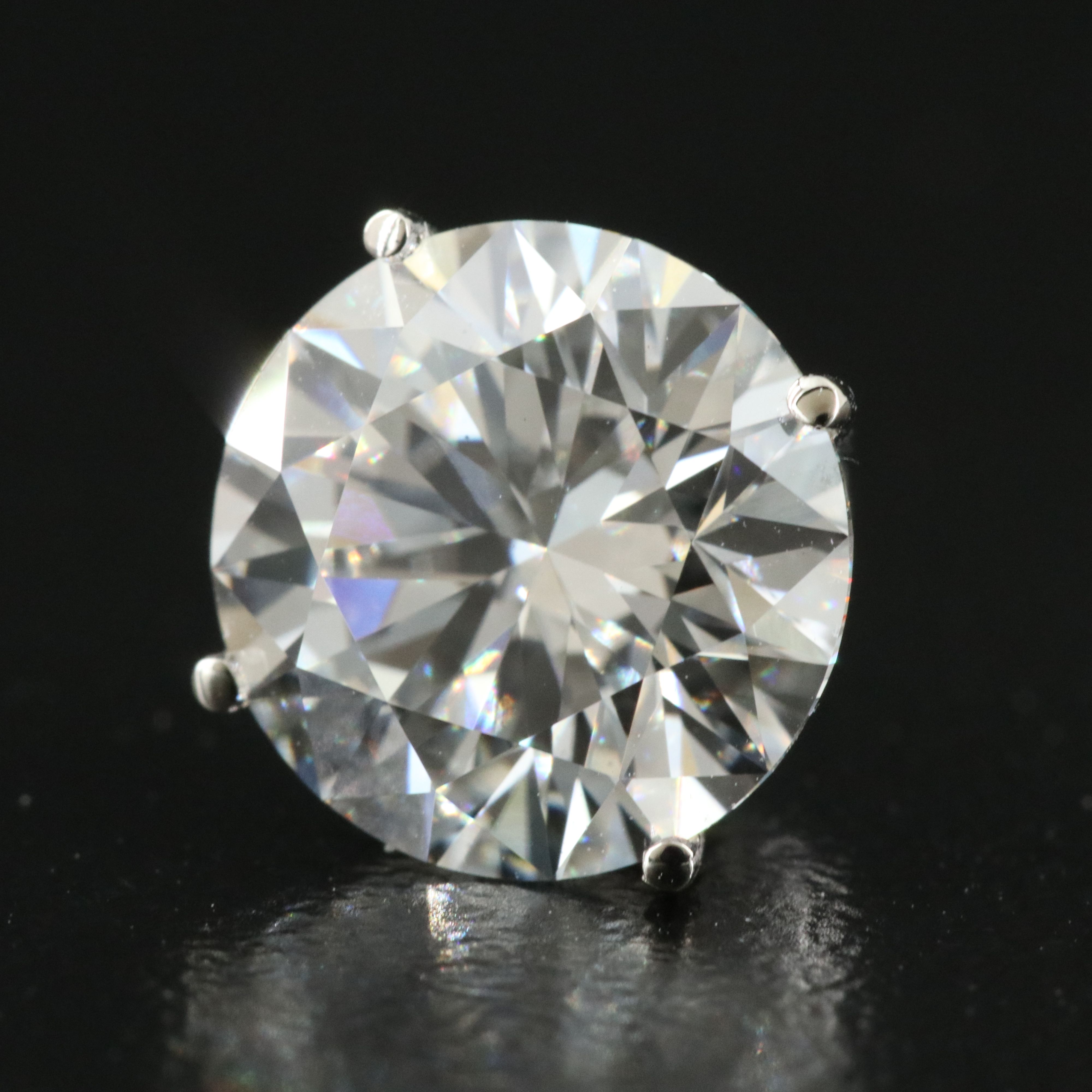 14K 5.08 CTW Lab Grown Diamond Stud Earrings with IGI Reports