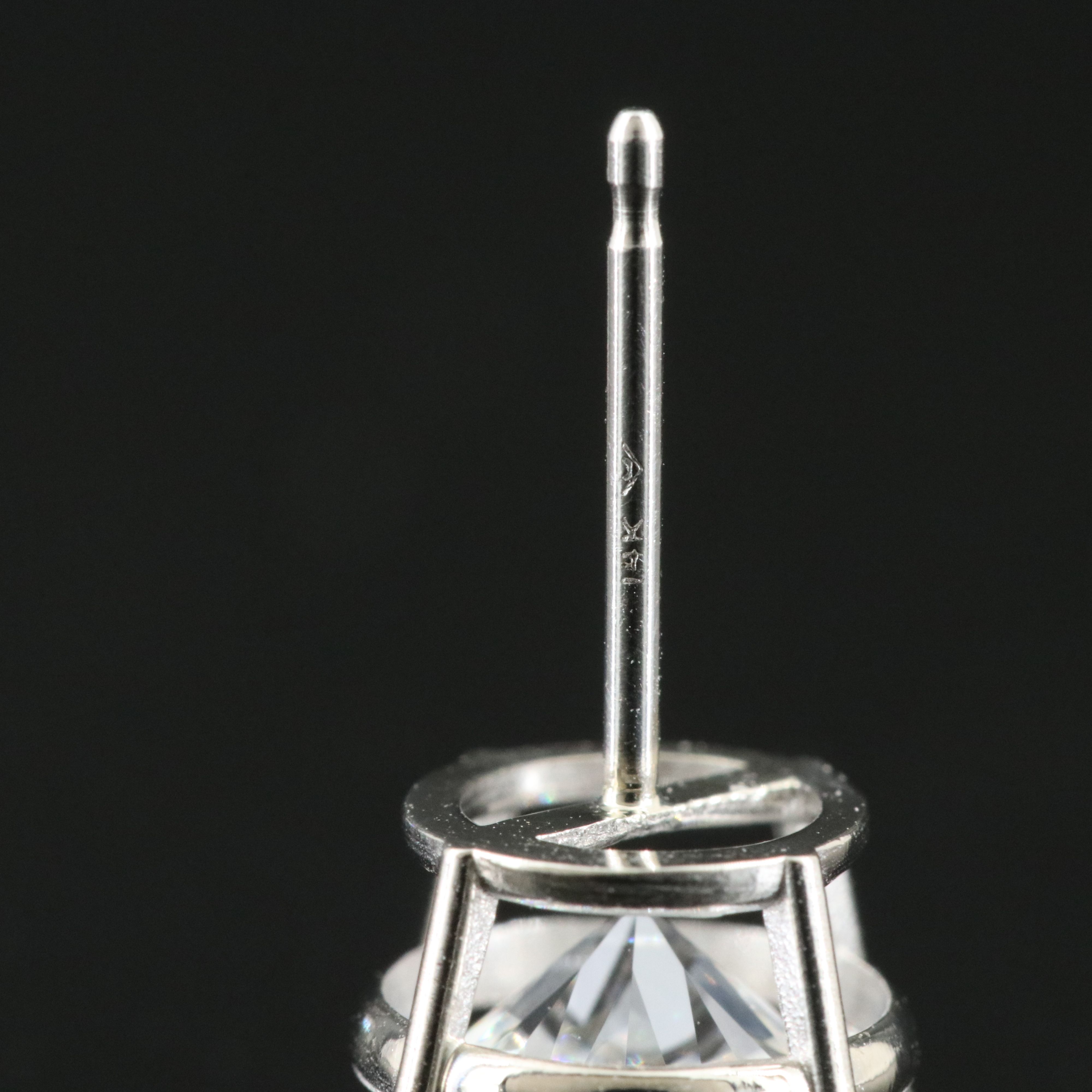 14K 5.08 CTW Lab Grown Diamond Stud Earrings with IGI Reports