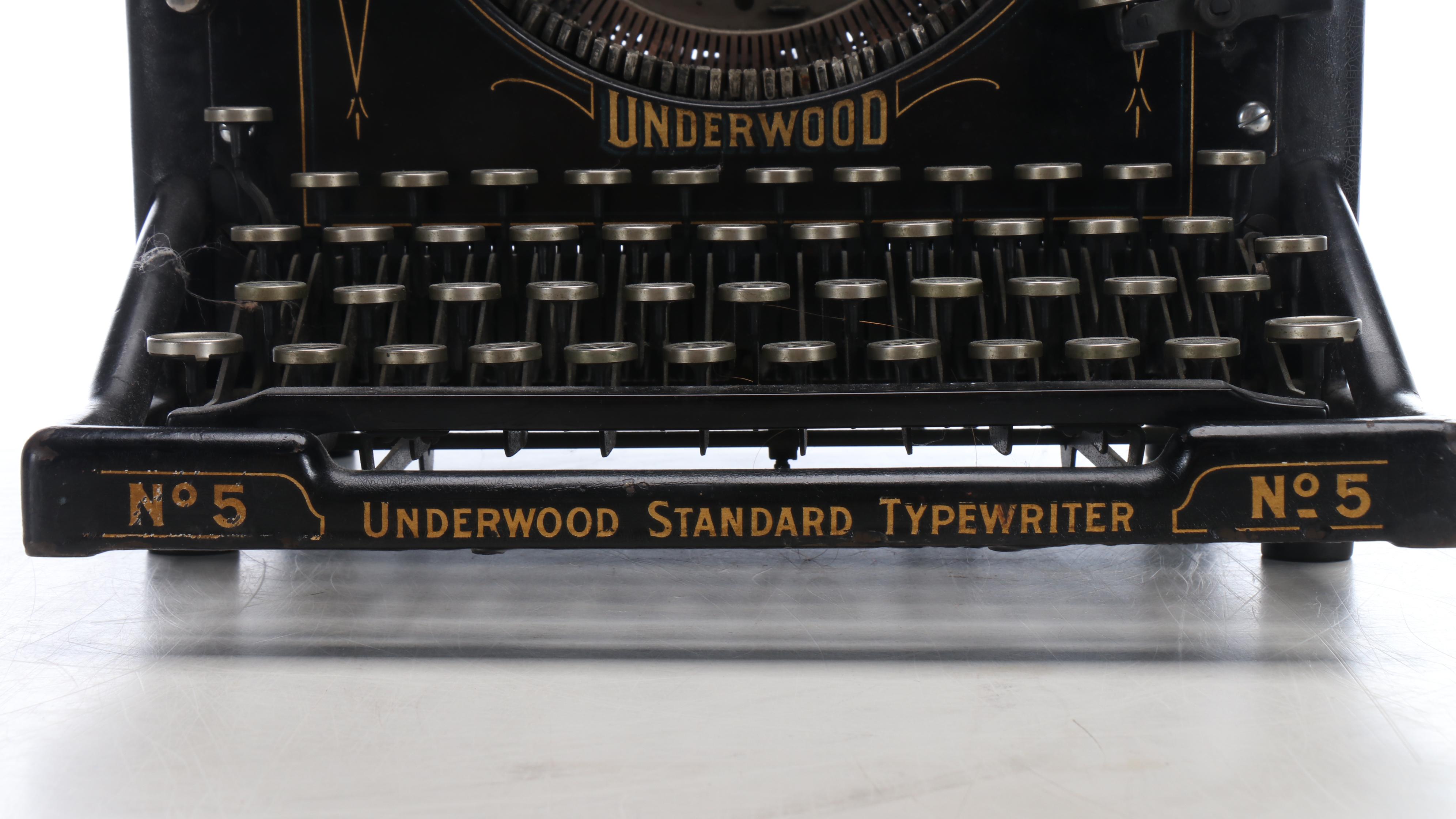 Underwood Standard No. 5 Typewriter