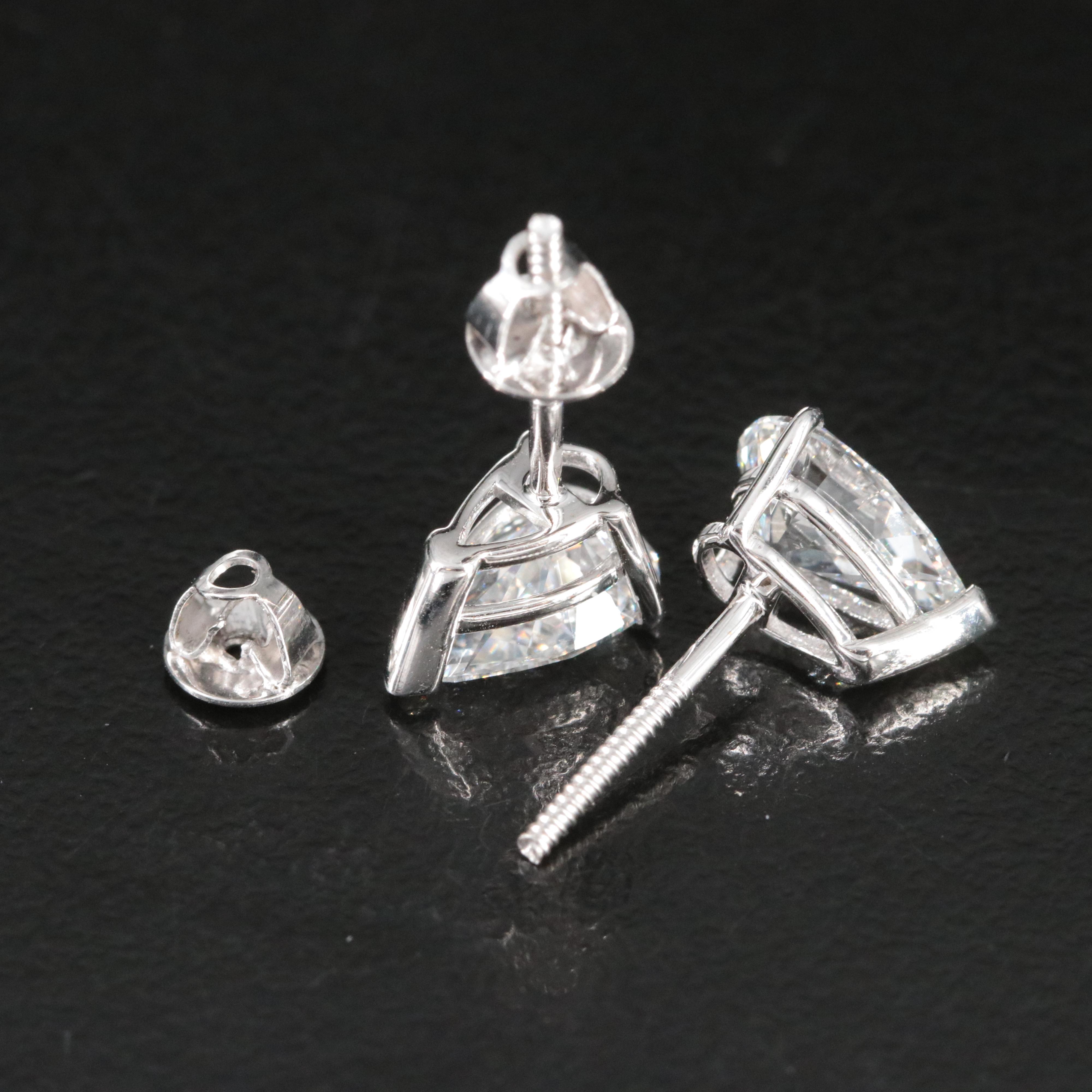 14K 2.04 CTW Lab Grown Diamond Stud Earrings with IGI Reports