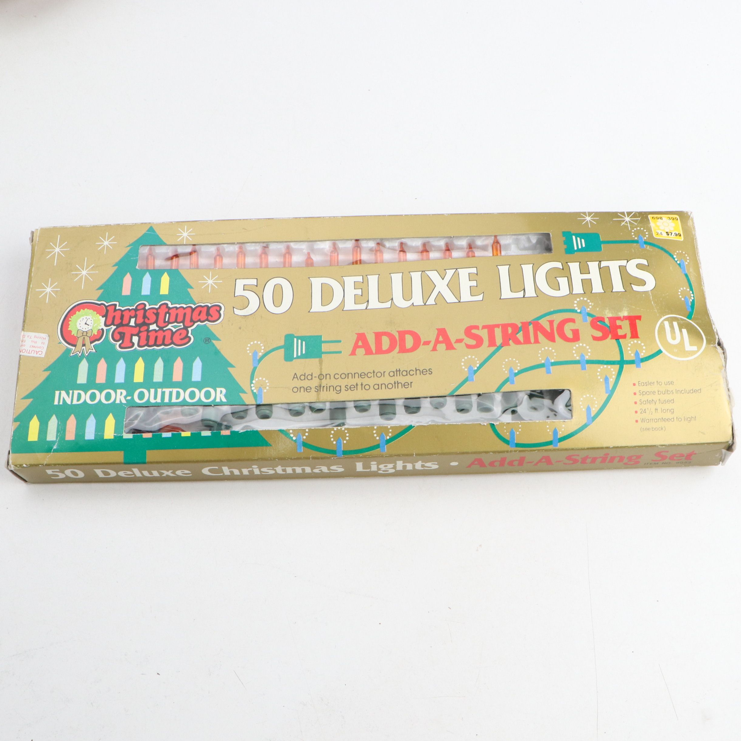 Christmas Tinsel, Lights, Santa Dolls and Topper and Musical Wind-Up Angel