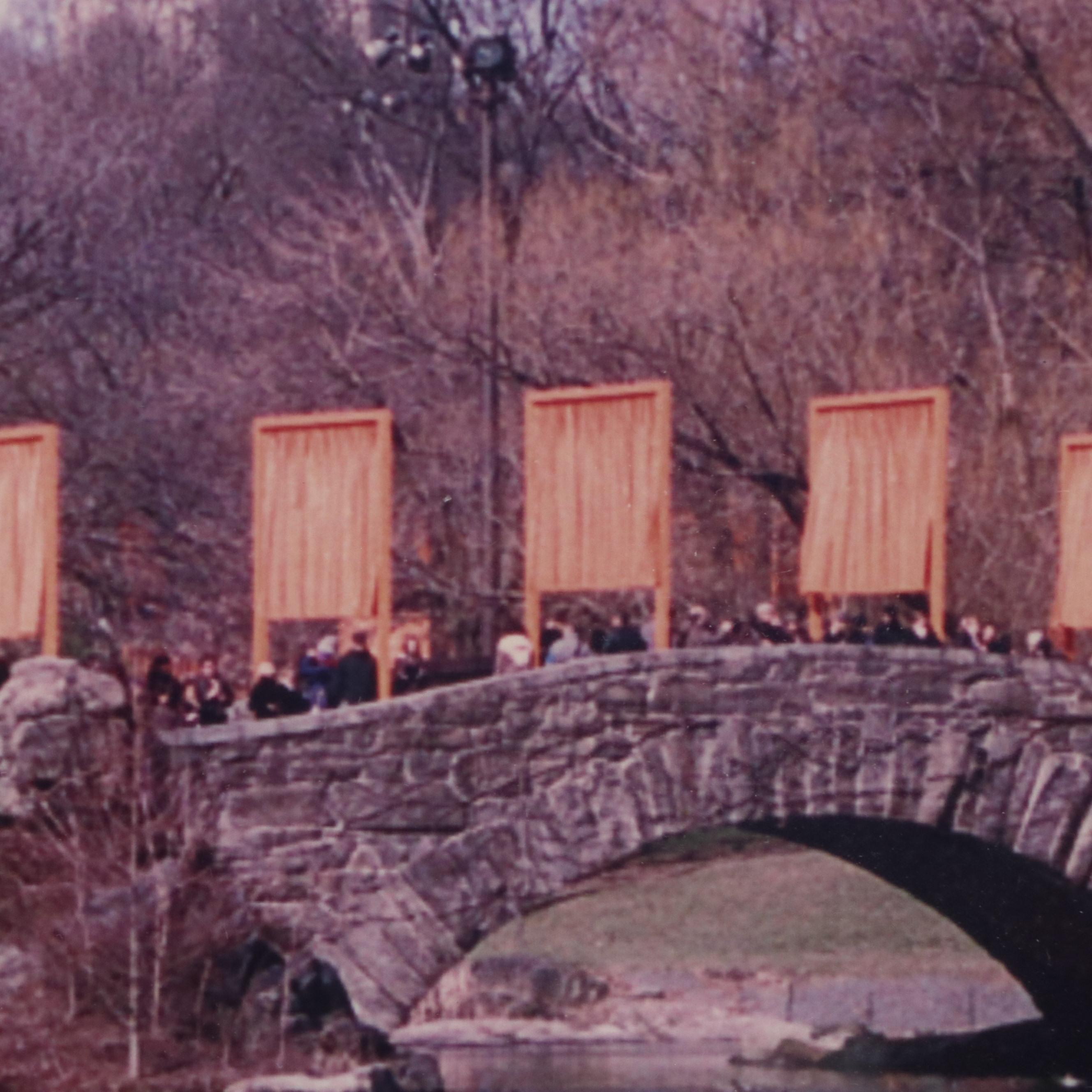 Christo and Jeanne-Claude Photograph and Swatch from "The Gates," 2005