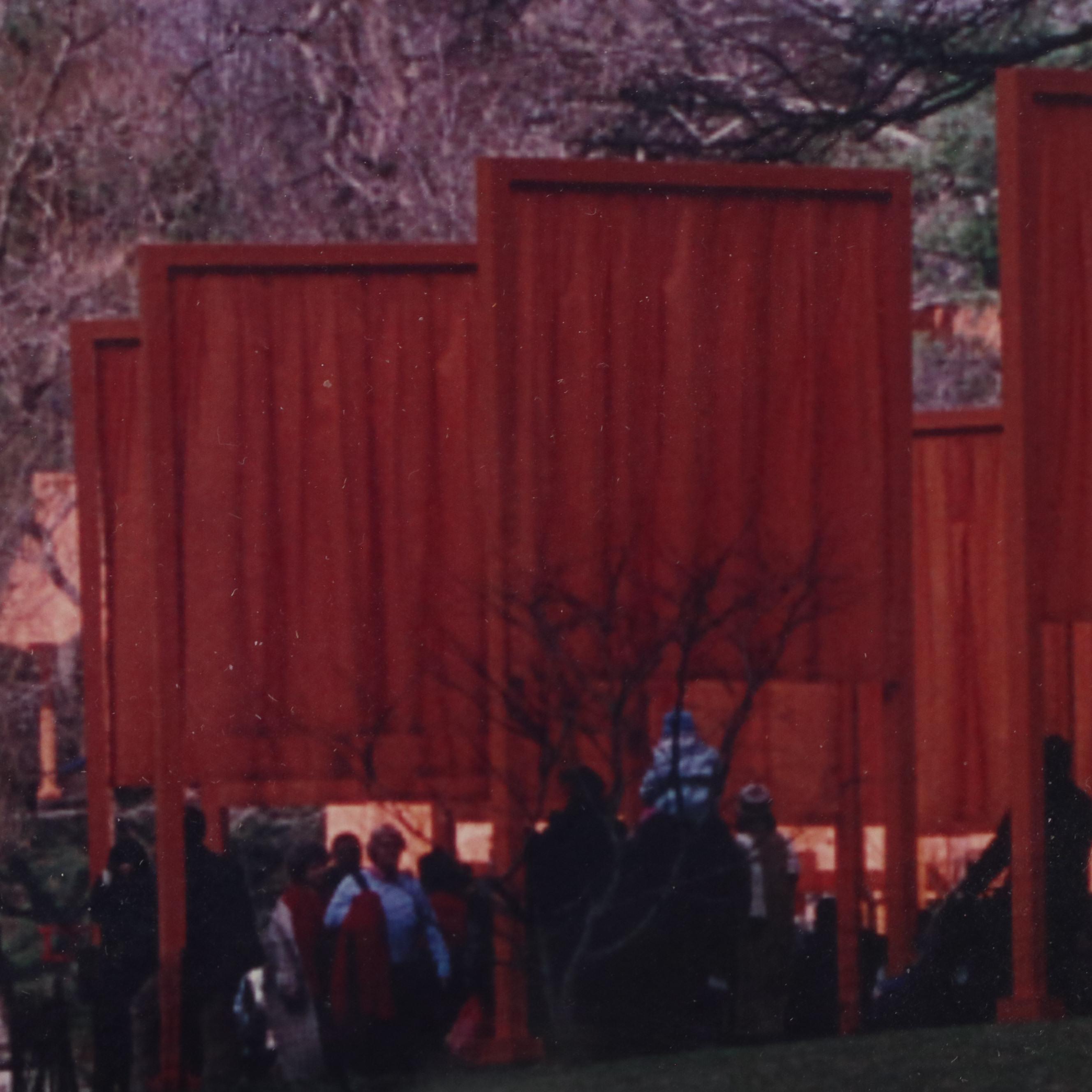 Christo and Jeanne-Claude Photograph and Swatch from "The Gates," 2005