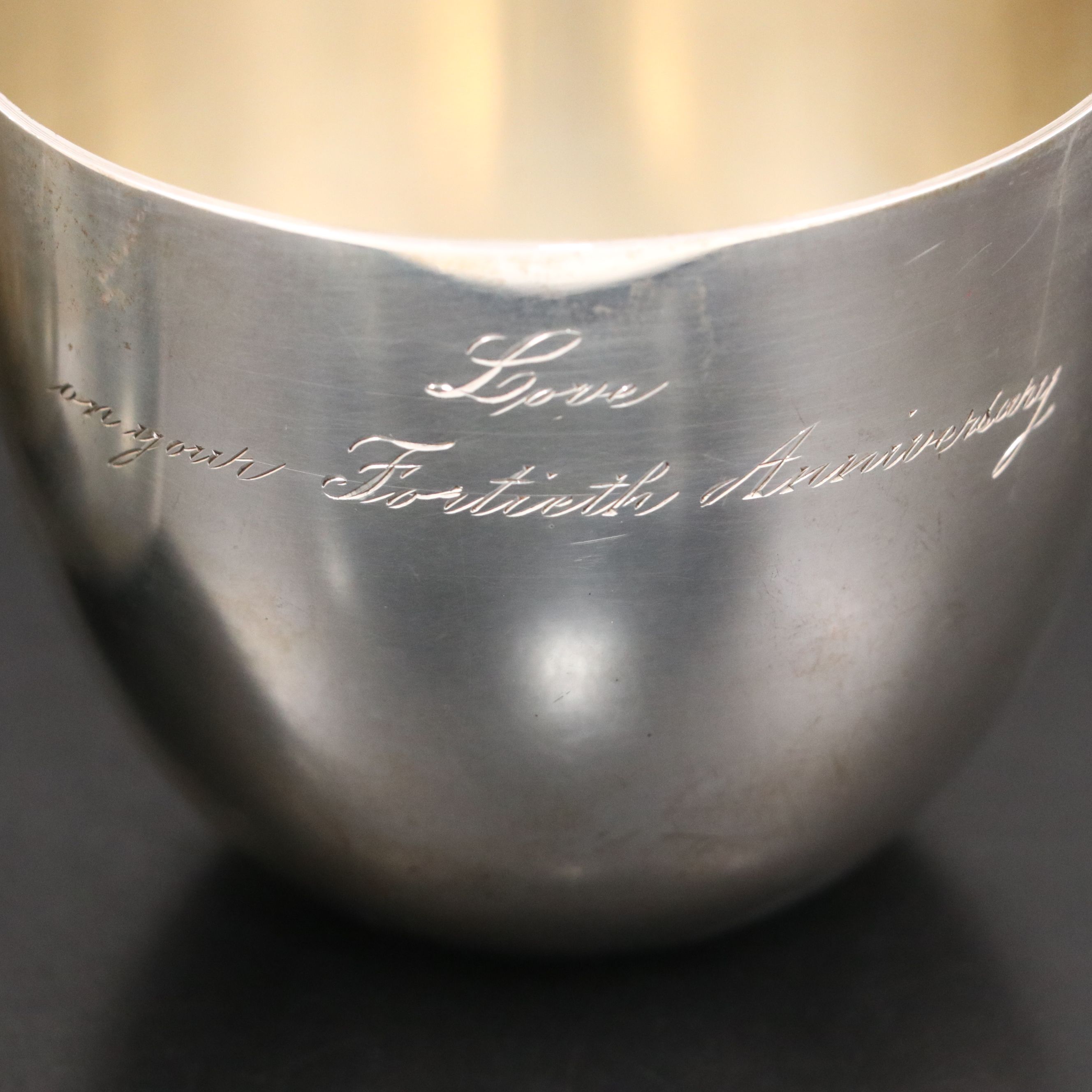 Stieff Sterling Silver Anniversary Jefferson Cups