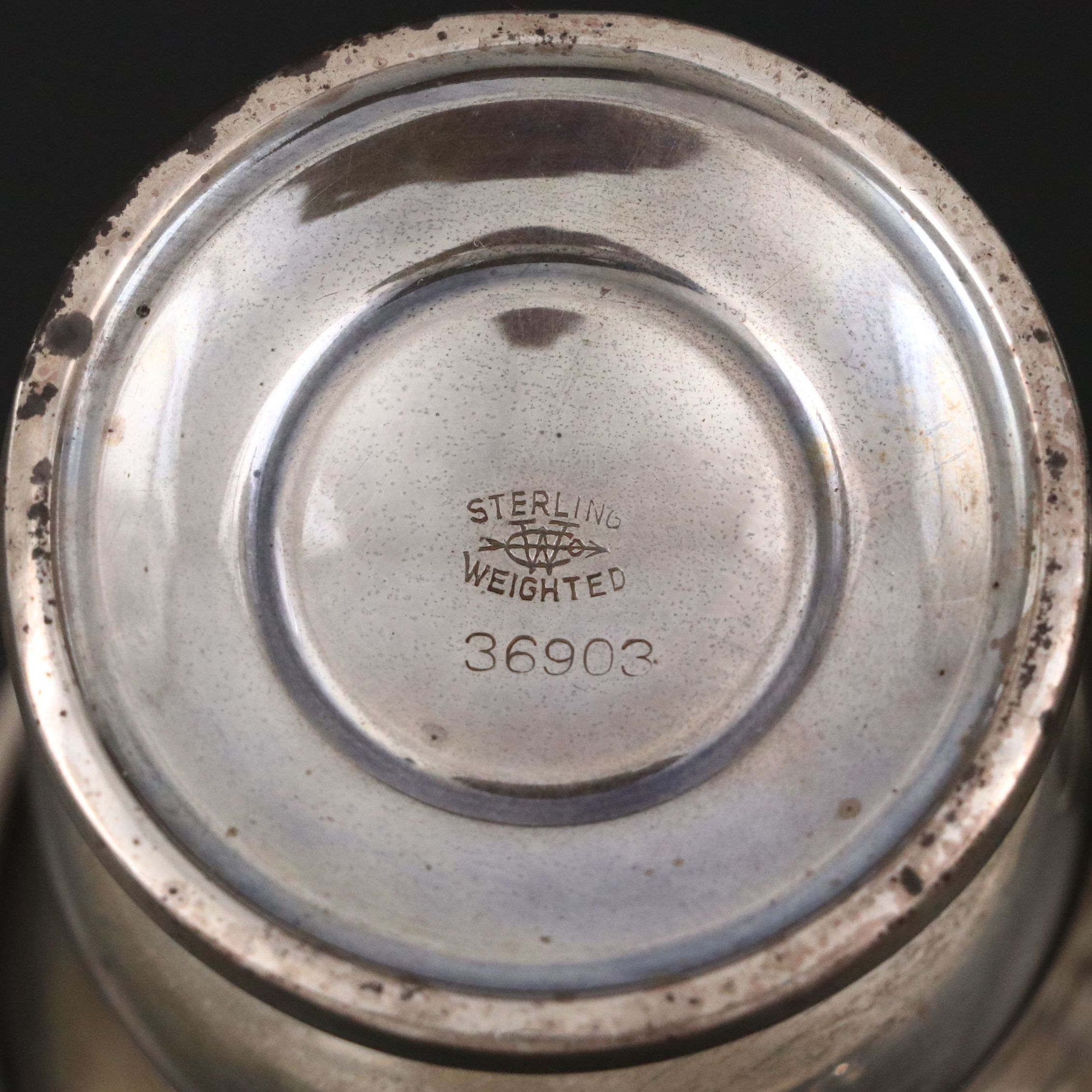 Sanborns Mexican Sterling Nut Dishes with American Sterling Table Accessories