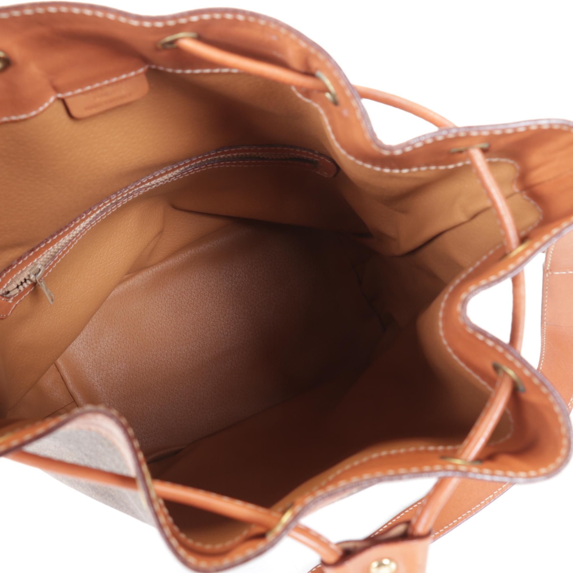 Céline Macadam Blason Shoulder Drawstring Bucket Bag