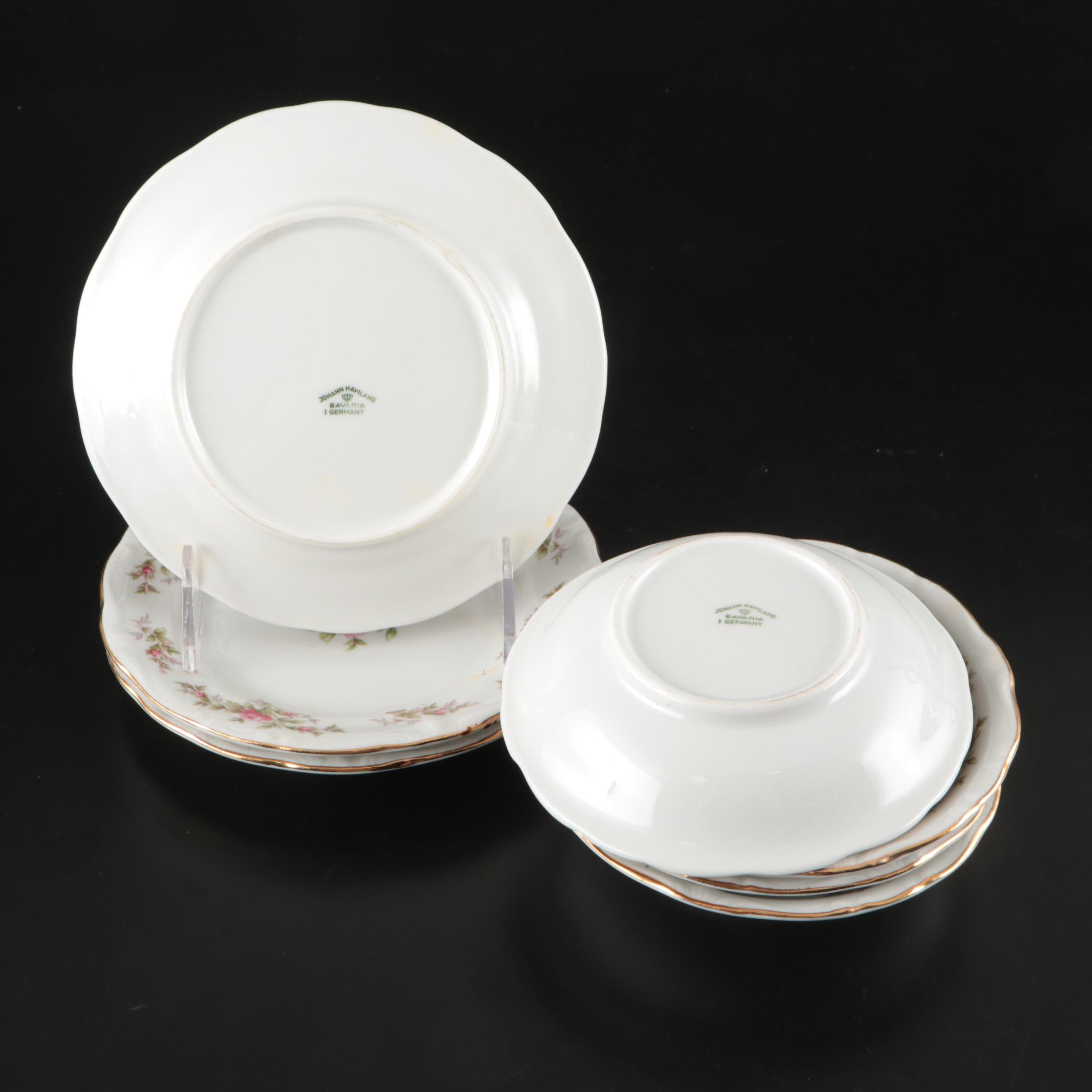 Johann Haviland "Moss Rose" Porcelain Tableware