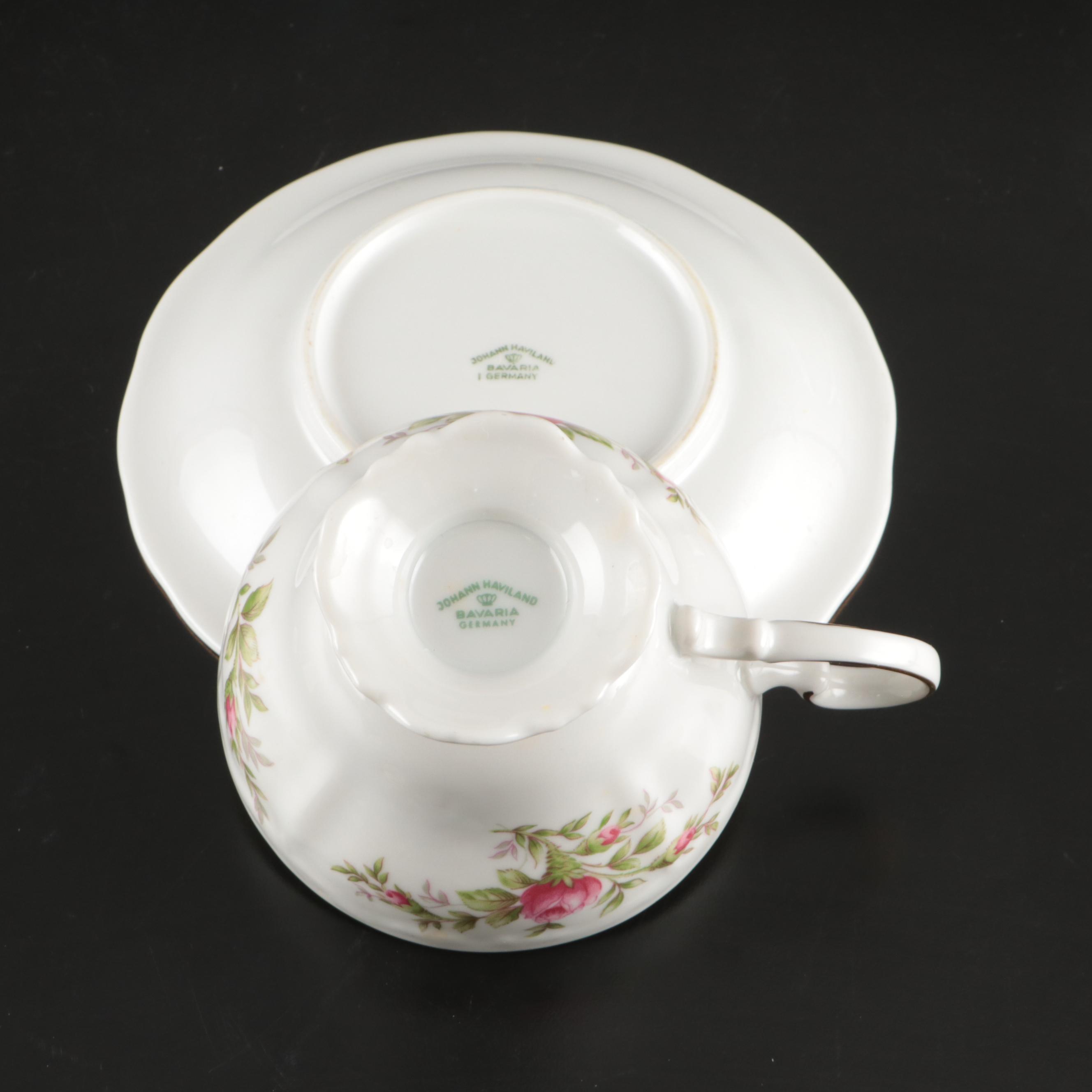 Johann Haviland "Moss Rose" Porcelain Tableware