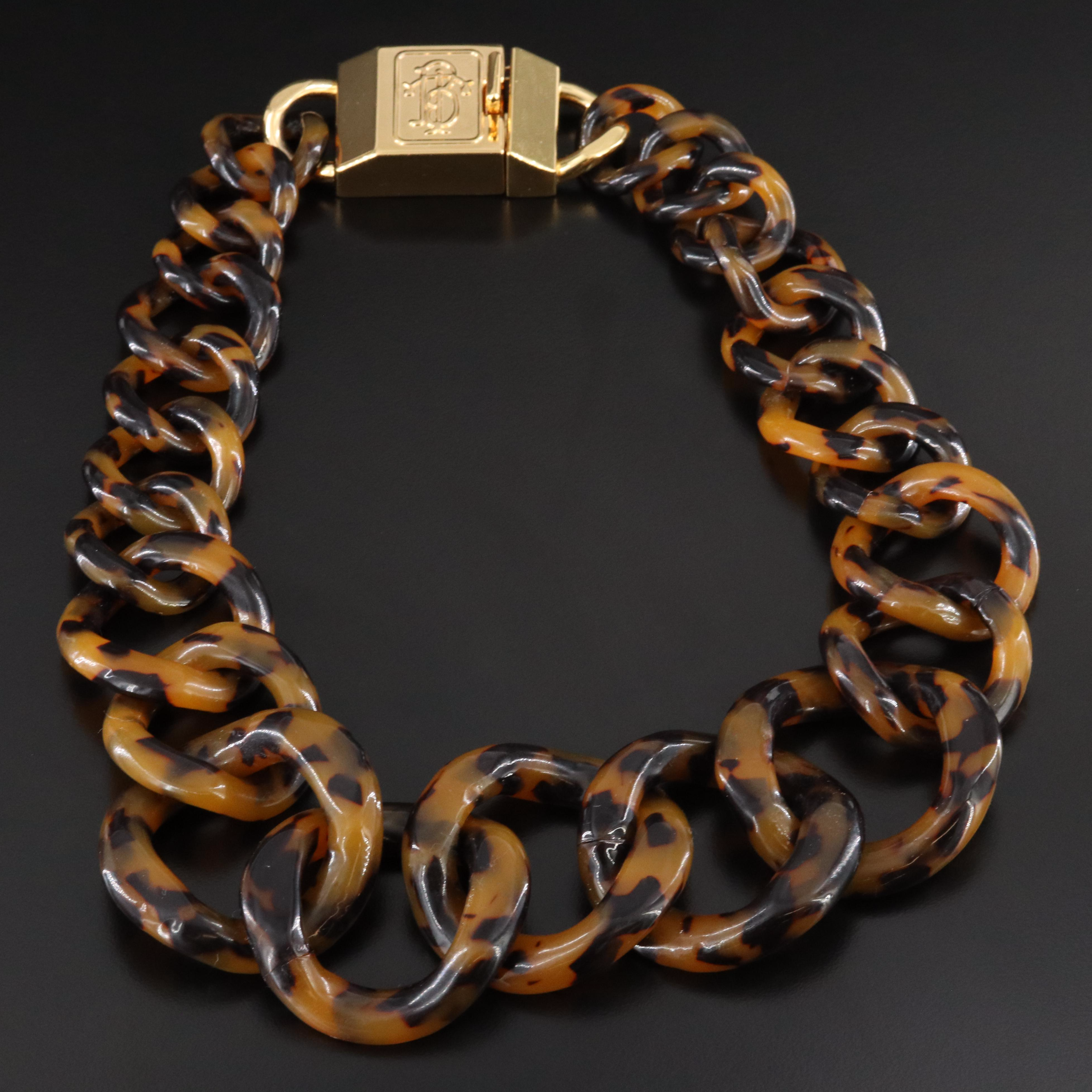 Tory Burch Faux Tortoise Shell Graduated Necklace