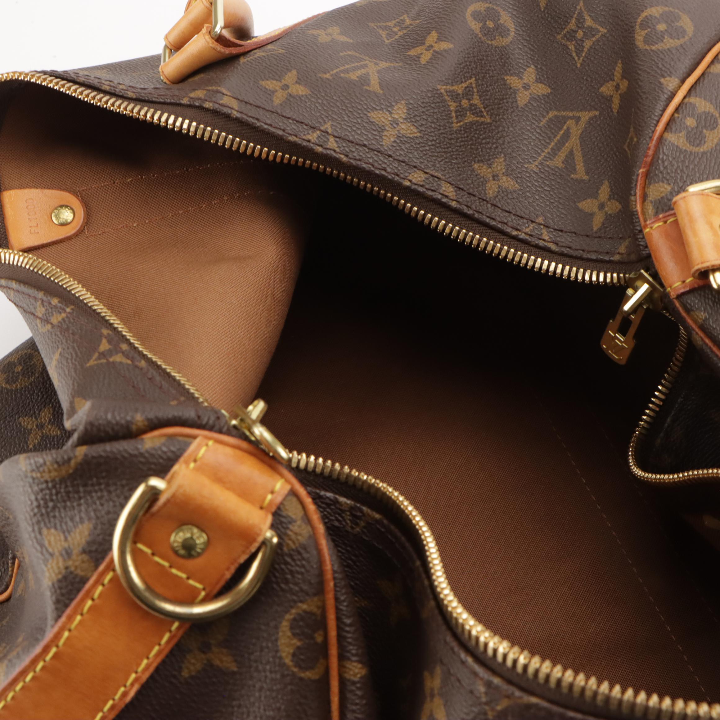 Louis Vuitton Keepall 50 Bandoulière Two-Way Bag in Monogram Canvas and Leather