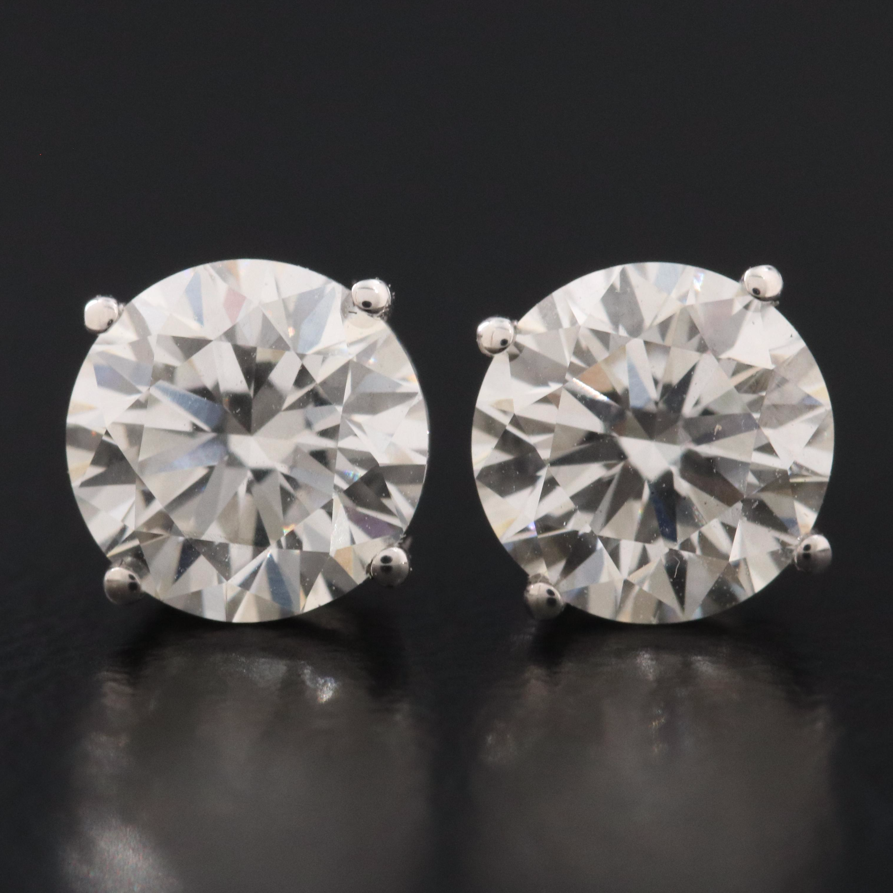 14K 1.90 CTW Lab Grown Diamond Solitaire Earrings