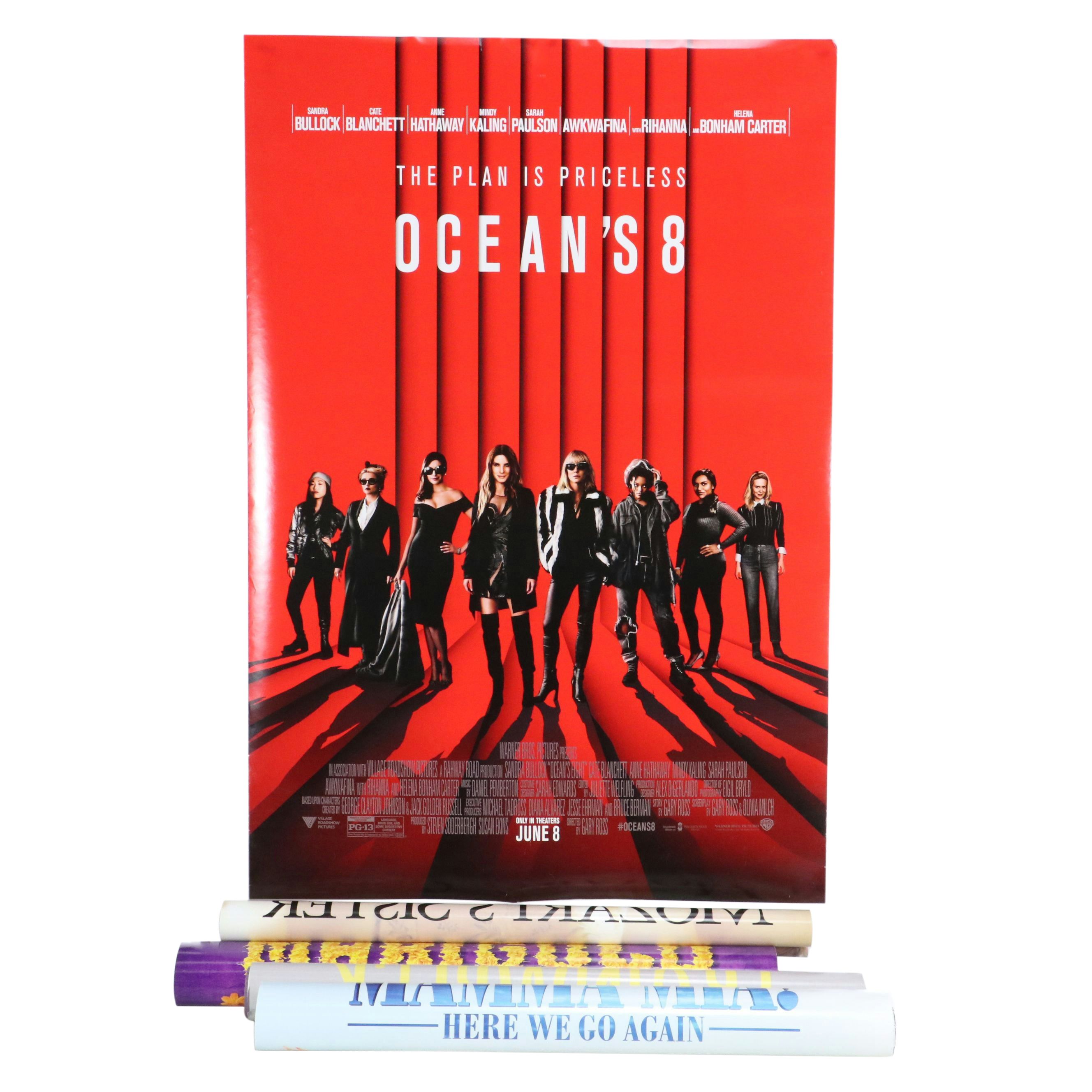 "Oceans 8," "Trainwreck," and Other Theatrical Movie Release Posters