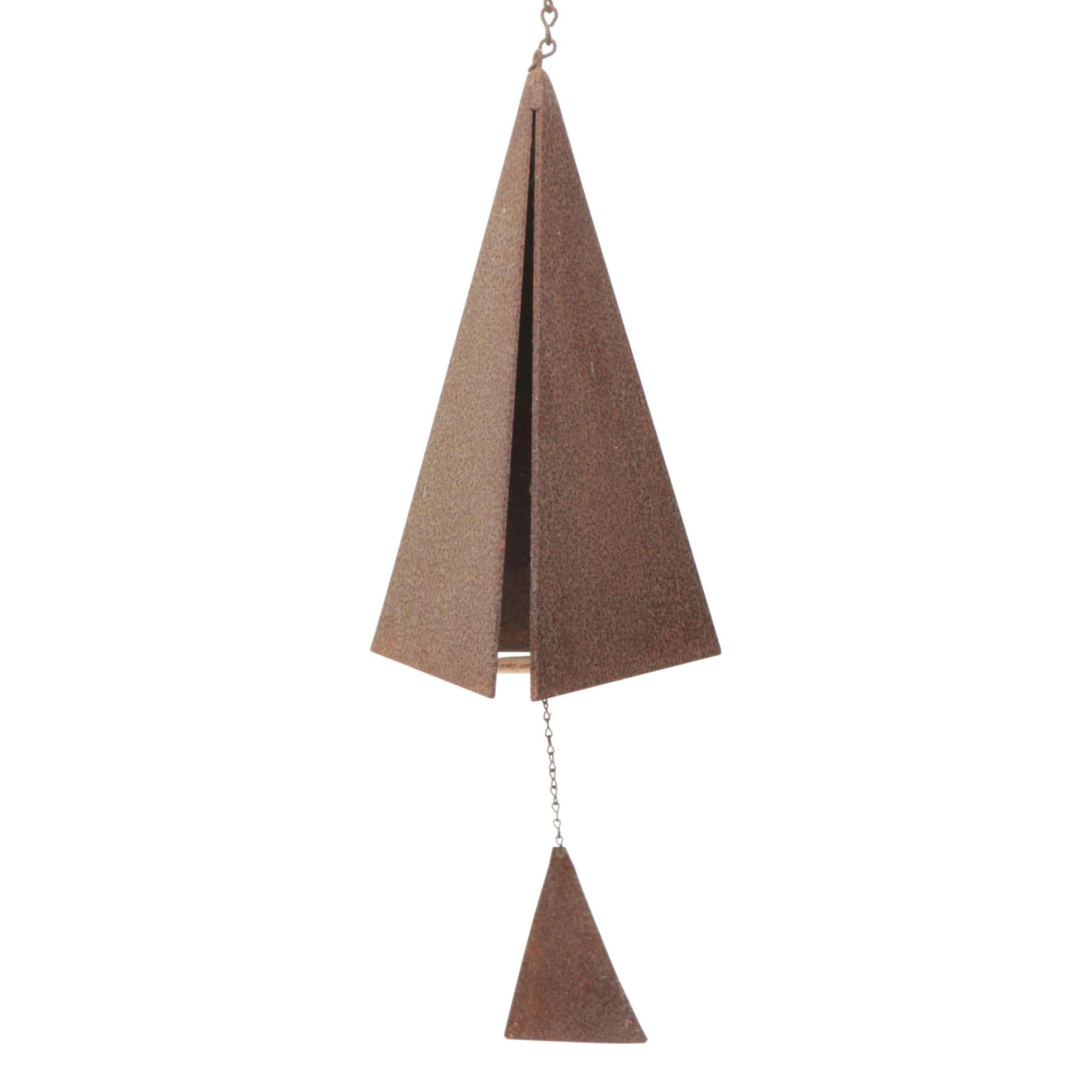 Cast Iron Triangular Hanging Wind Chime