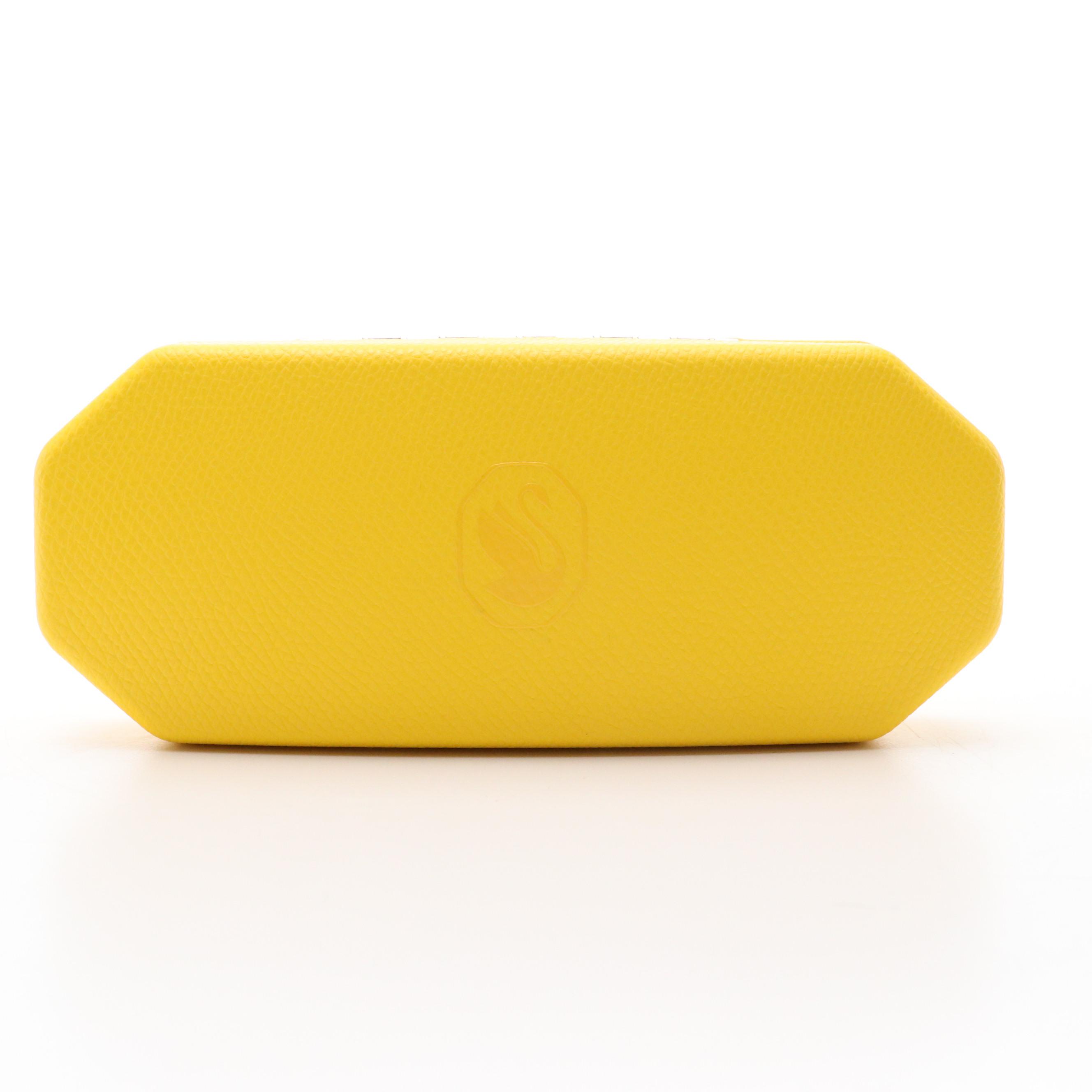 Swarovski SK5429 052 Embellished Dark Havana Cat-Eye Eyeglasses in Case