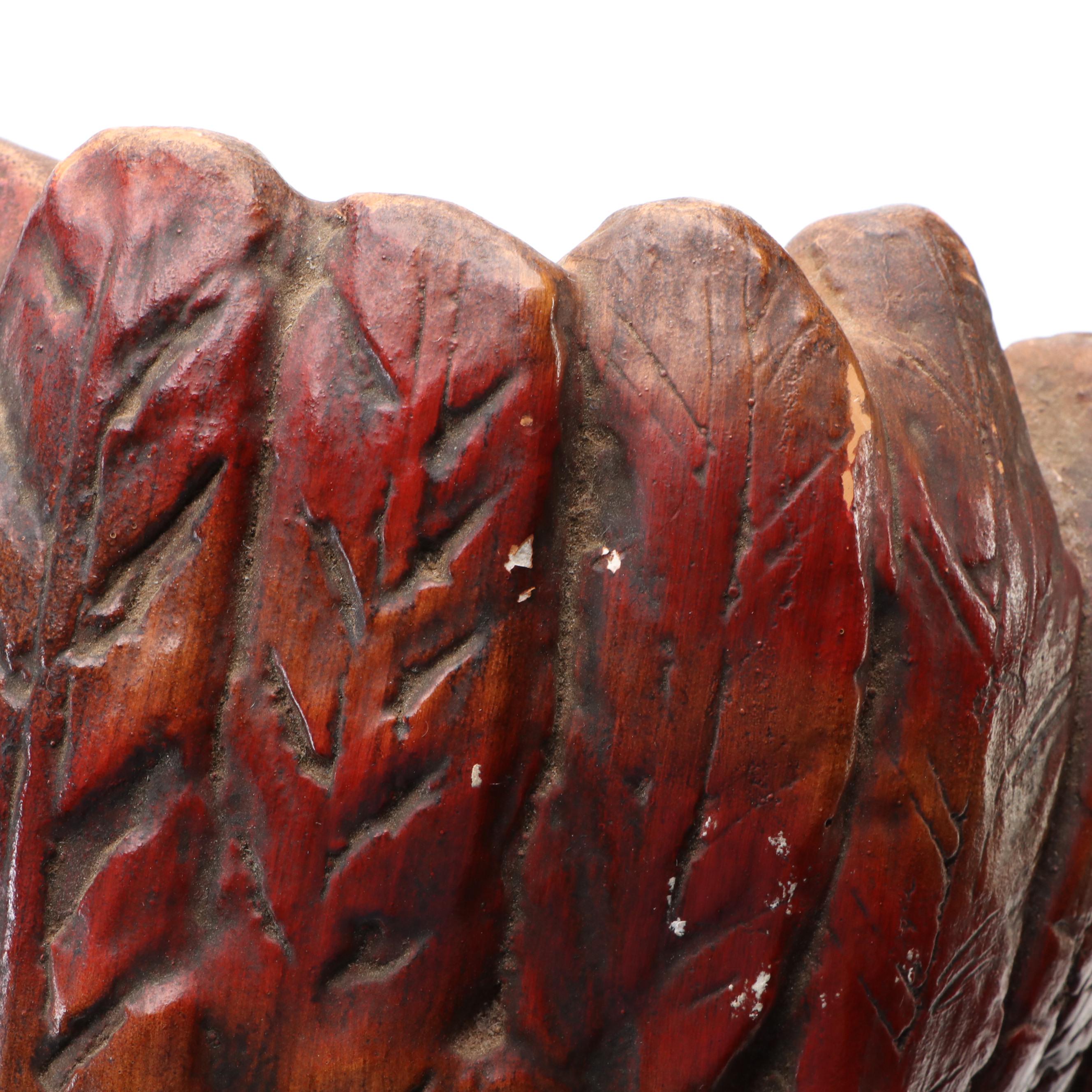 305 Cigars Chalkware Native American Store Display, Mid to Late 20th Century