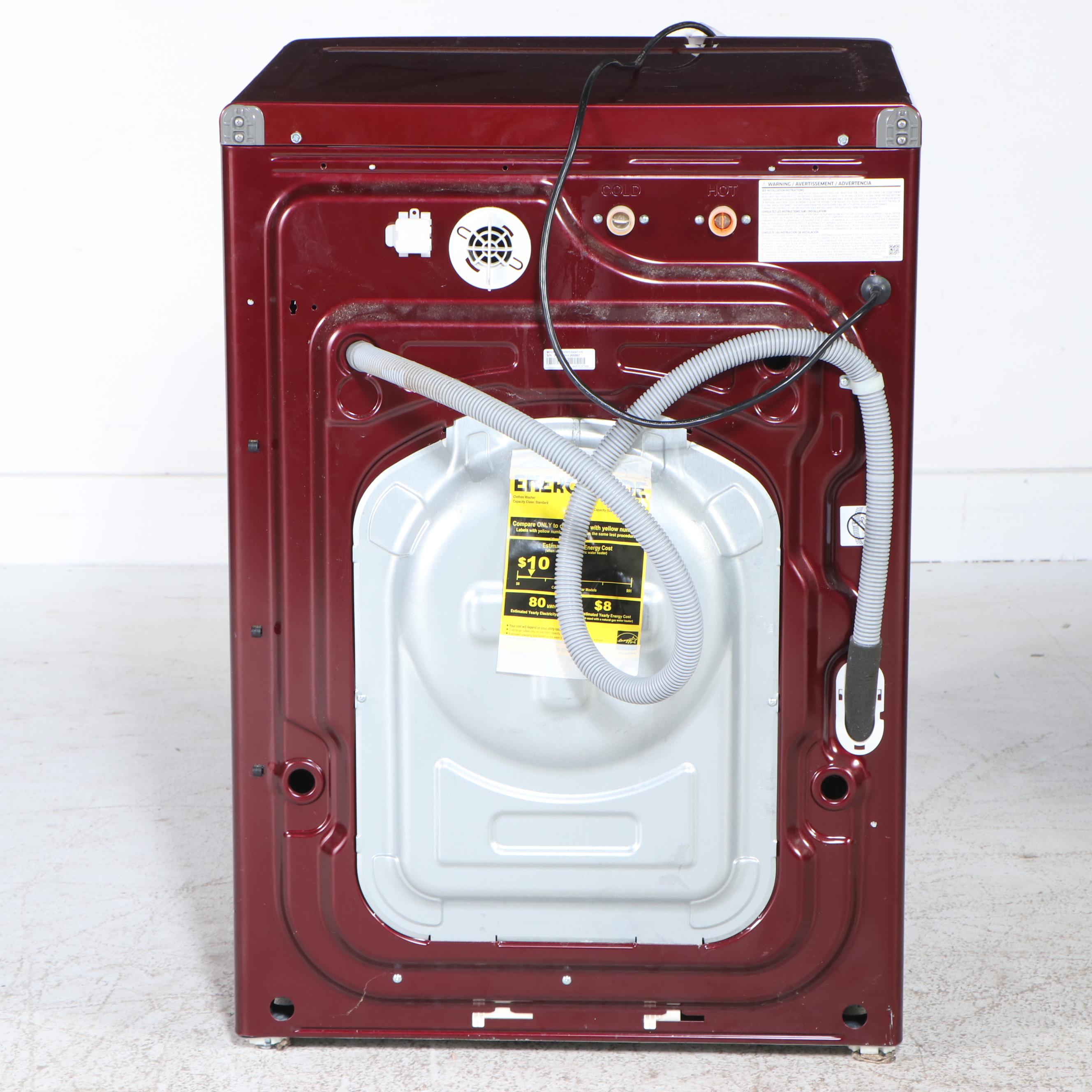 Samsung Merlot Red Front Load Washer and Dryer