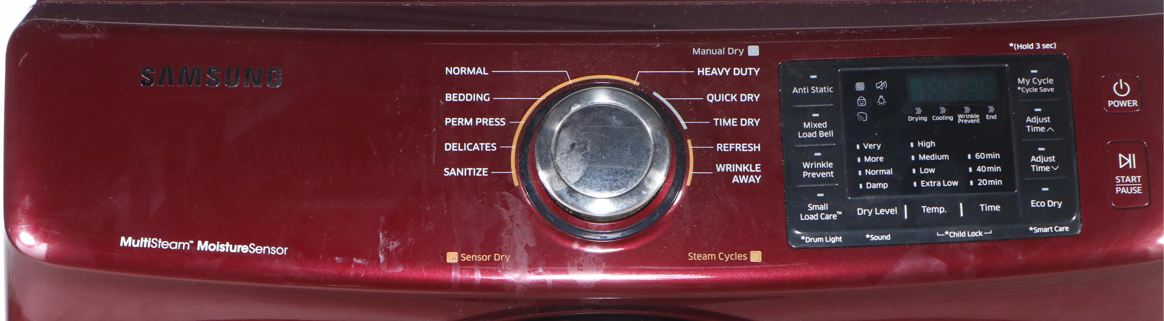 Samsung Merlot Red Front Load Washer and Dryer